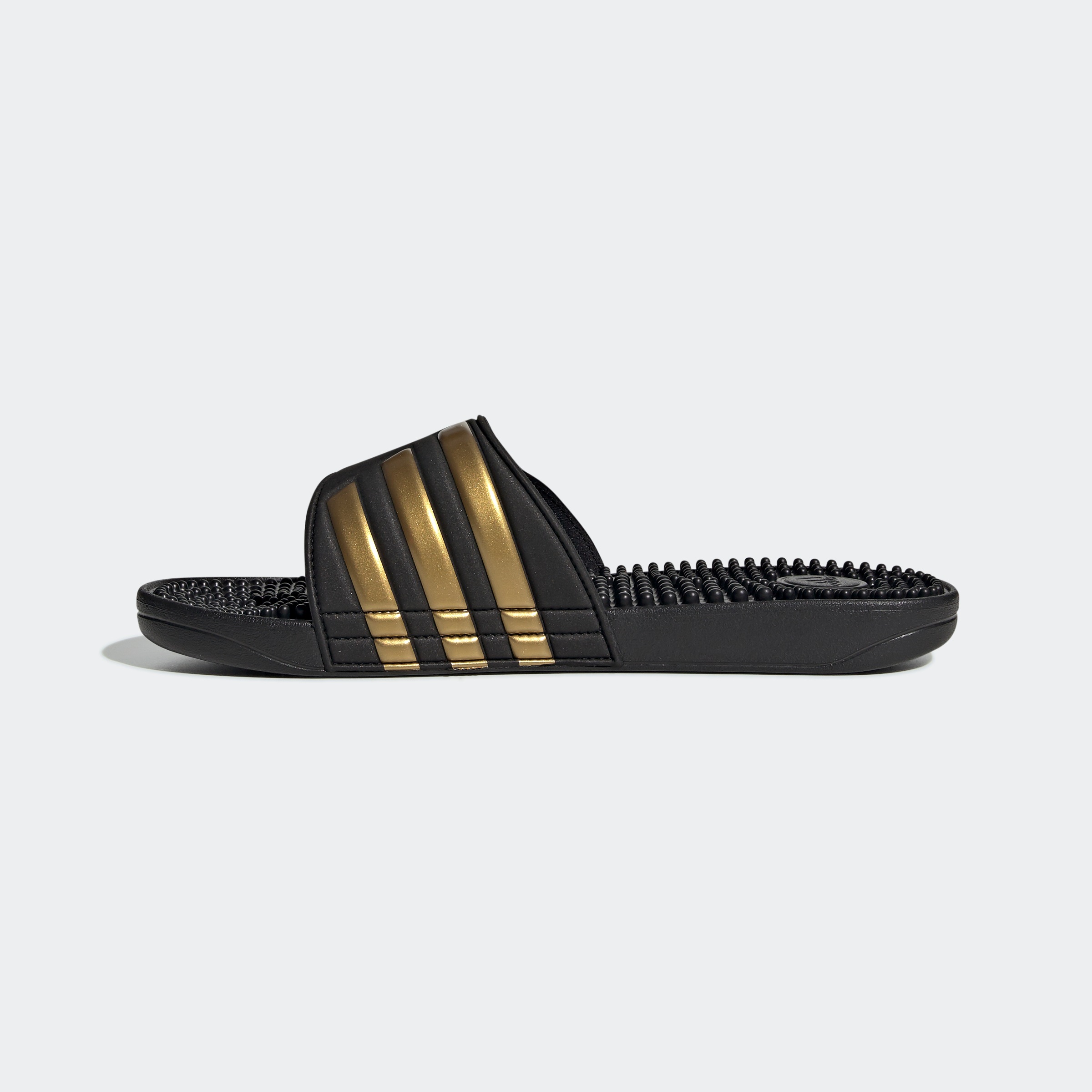 Adidas Adissage Slides Core Black / Gold Metal EU 38 2