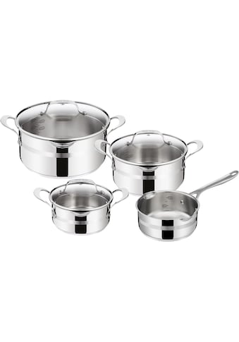 Topf-Set »E311S7 Jamie Oliver Cook Smart«, Edelstahl, (Set, 7 tlg., 1x Stielkasserolle...