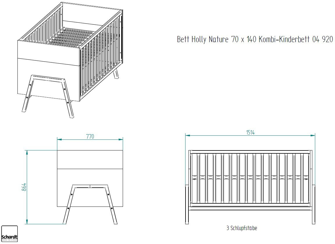 Chambre bébé Holly Nature avec armoire – table à langer – combinaison –  Schardt GmbH & Co. KG