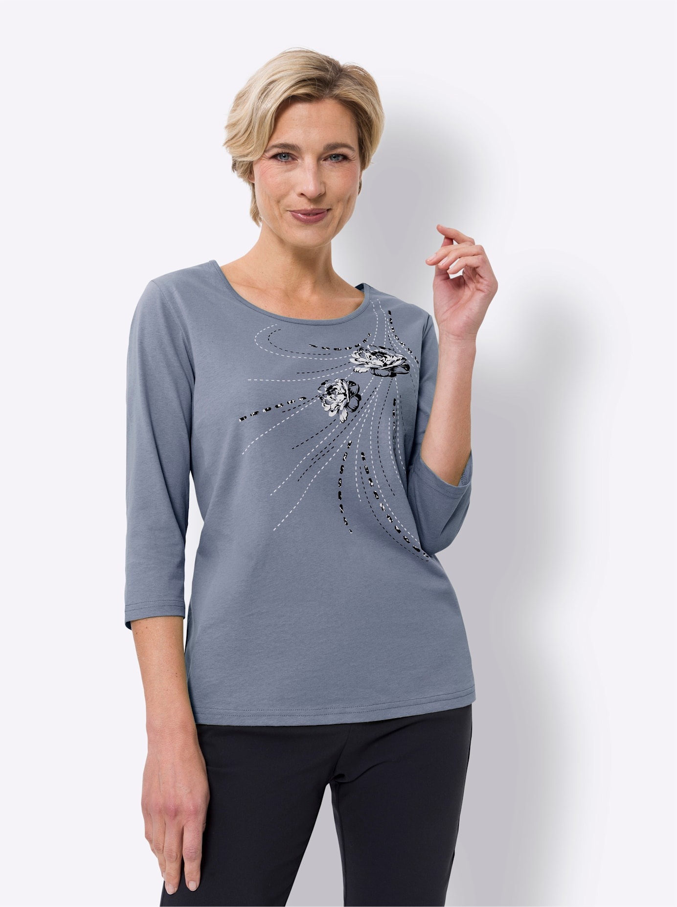 Classic Basics T-Shirt "3/4-Arm-Shirt", 1 Stk. günstig online kaufen