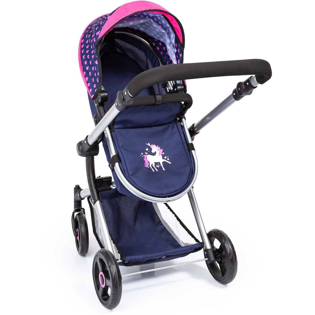 Bayer Kombi-Puppenwagen »Vario, Blau/Pink«