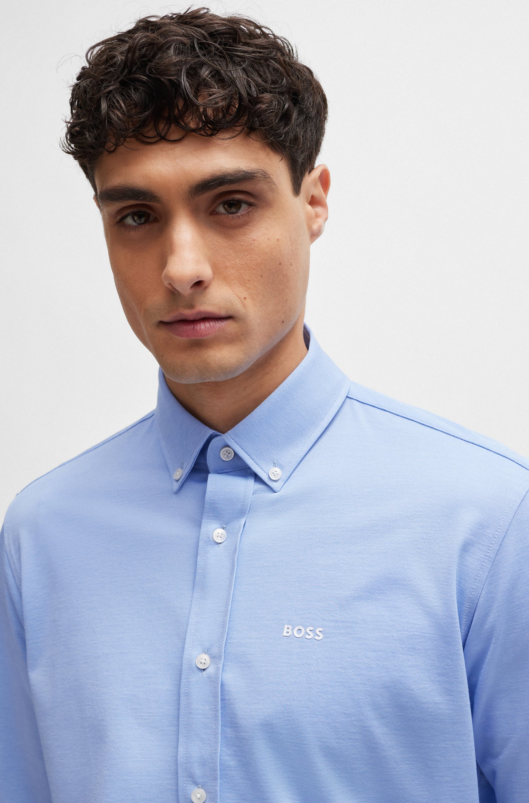 Boss Chemise à Manches Longues P-joe Bd Light / Pastel Blue 43 Homme 5