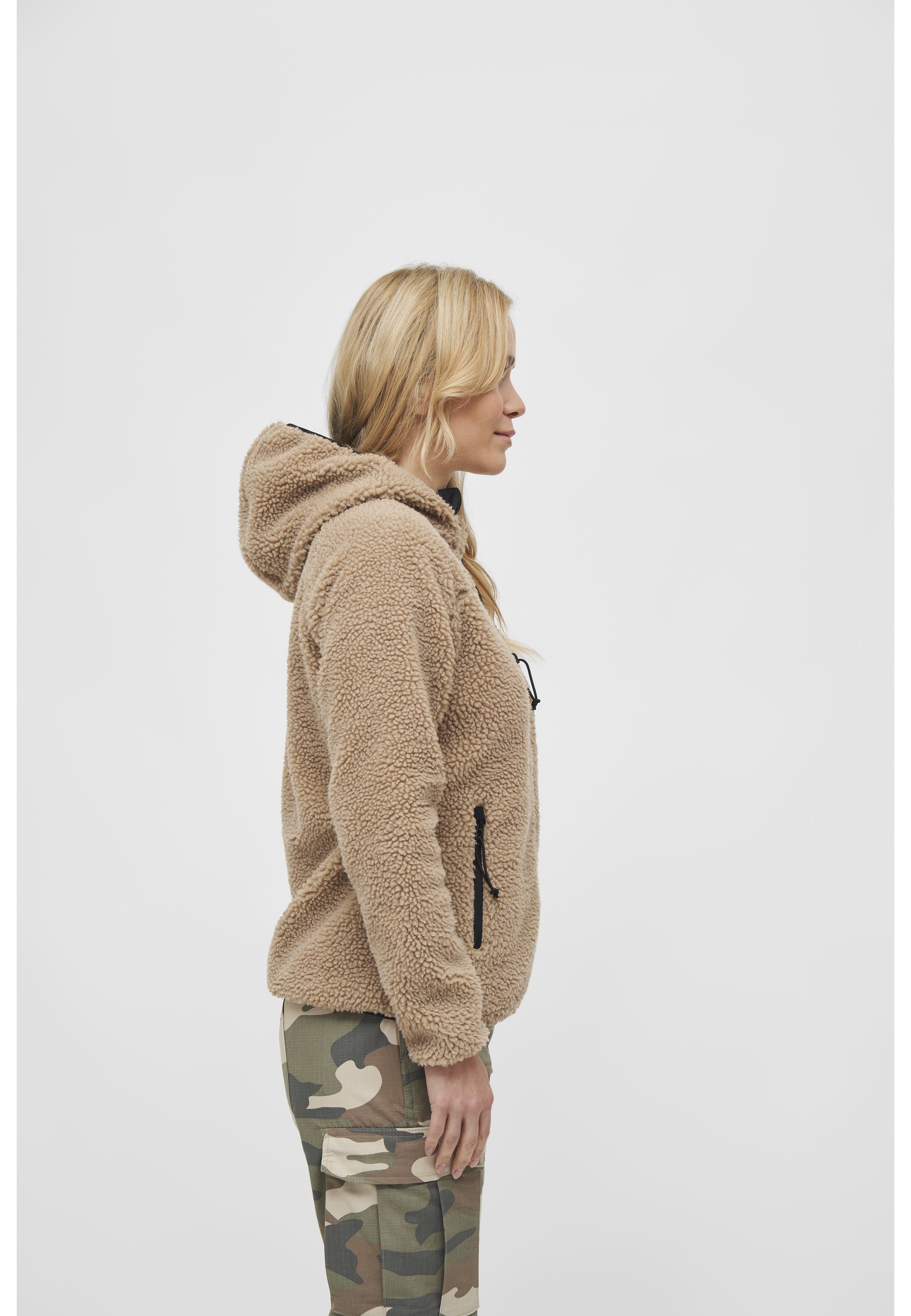 Brandit Allwetterjacke »Brandit Damen Ladies Teddyfleecejacket« 1 Stk. tlg. mit Kapuze