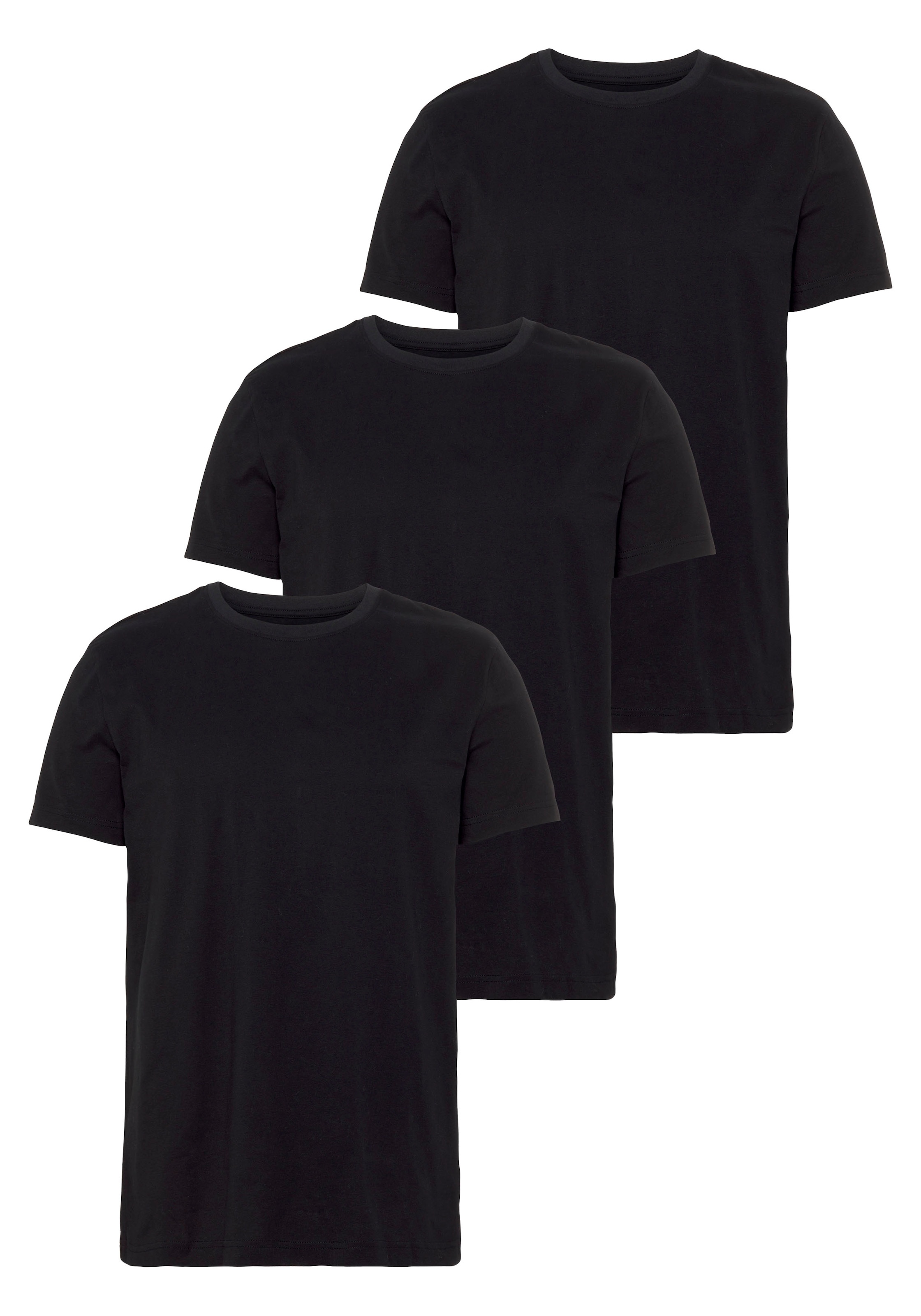 AJC T-Shirt, hüftbedeckend, lockere Passform, Basic-Stil