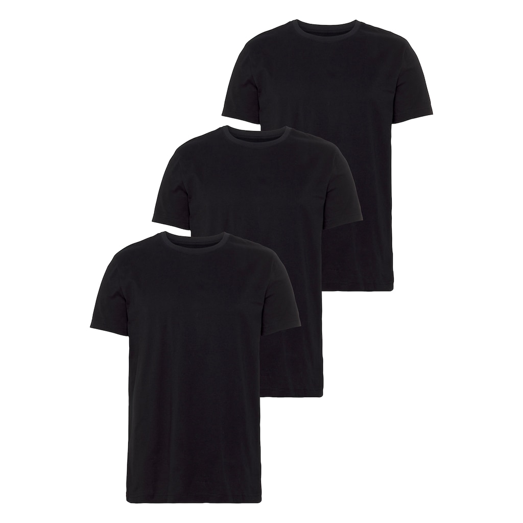 AJC T-Shirt (Set 3 tlg. 3er-Pack) aus reiner Baumwolle