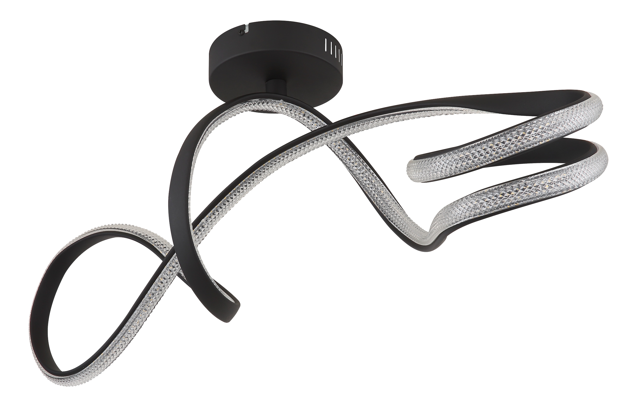 GLOBO LIGHTING Deckenleuchte »SWIRL« LED-Modul 1 Stk. Warmweiß Deckenlampe Wohnzimmer-Leuchte Schlafzimmer-Leuchte Flur Küche