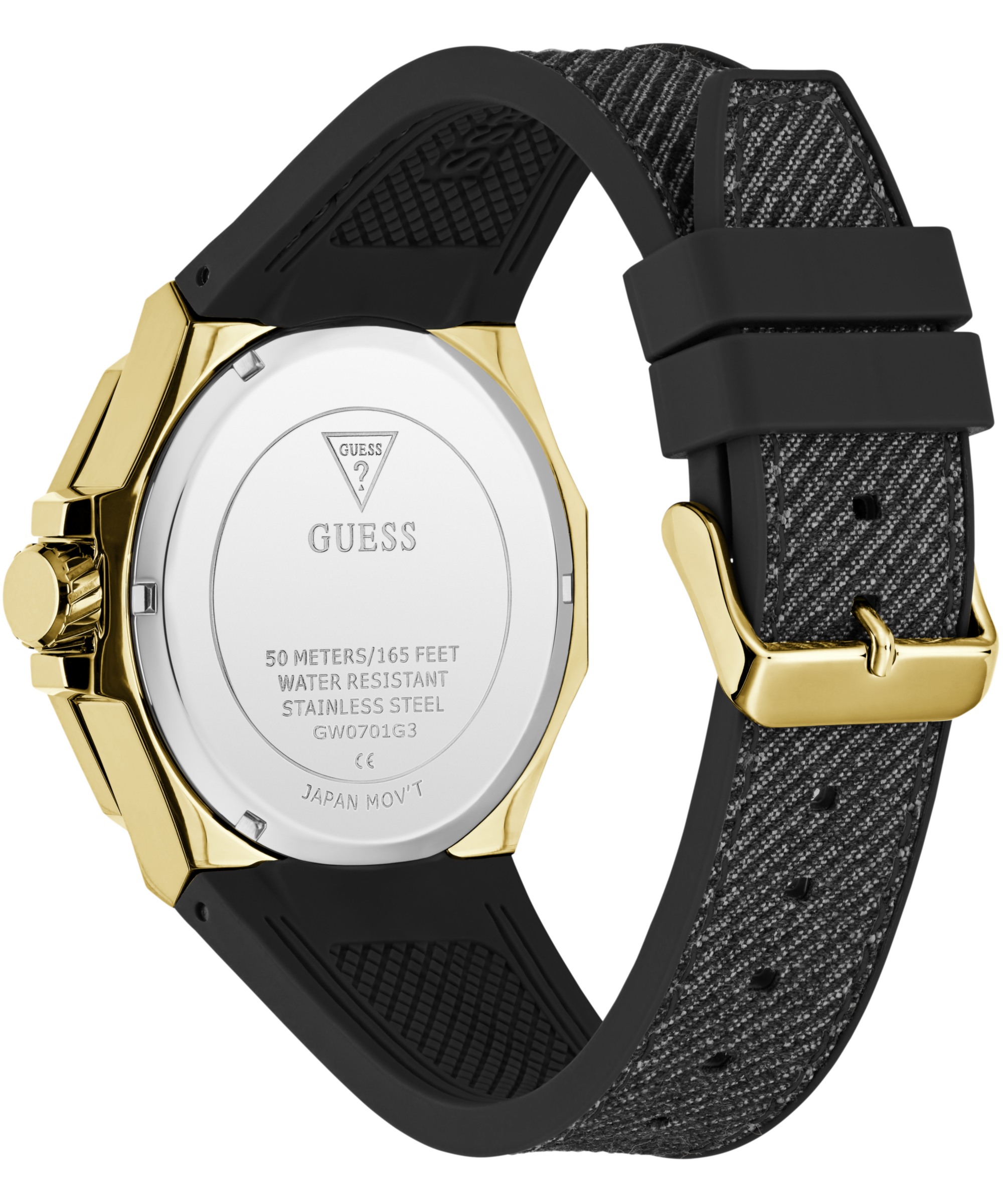 Guess Multifunktionsuhr »ENERGY« Quarzuhr, Armbanduhr, Herrenuhr, Silikonarmband, analog