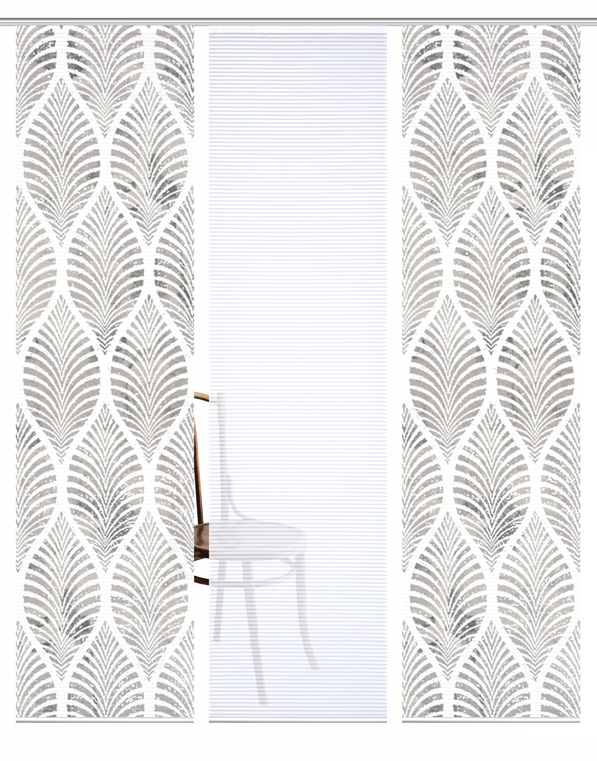 HOME in green Schiebegardine "VIDARO" Paneelwagen 3 Stk. tlg. SET DIGITALDR günstig online kaufen