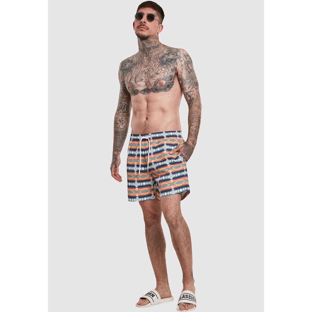 URBAN CLASSICS Badeshorts »Urban Classics Herren Inka Swim Shorts«