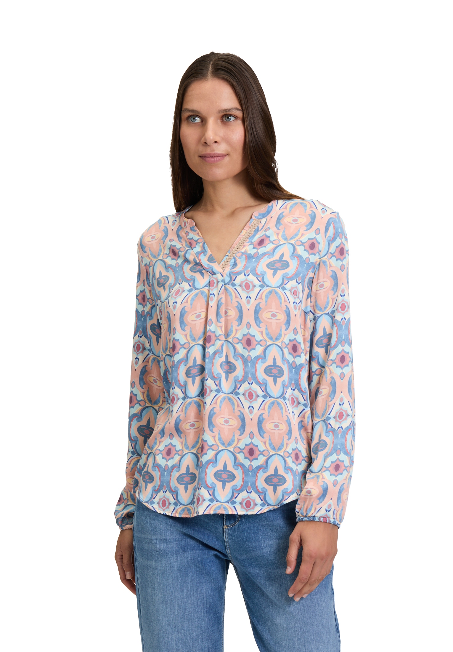 Cartoon Shirtbluse "Cartoon Damen Blusenshirt mit Muster" günstig online kaufen