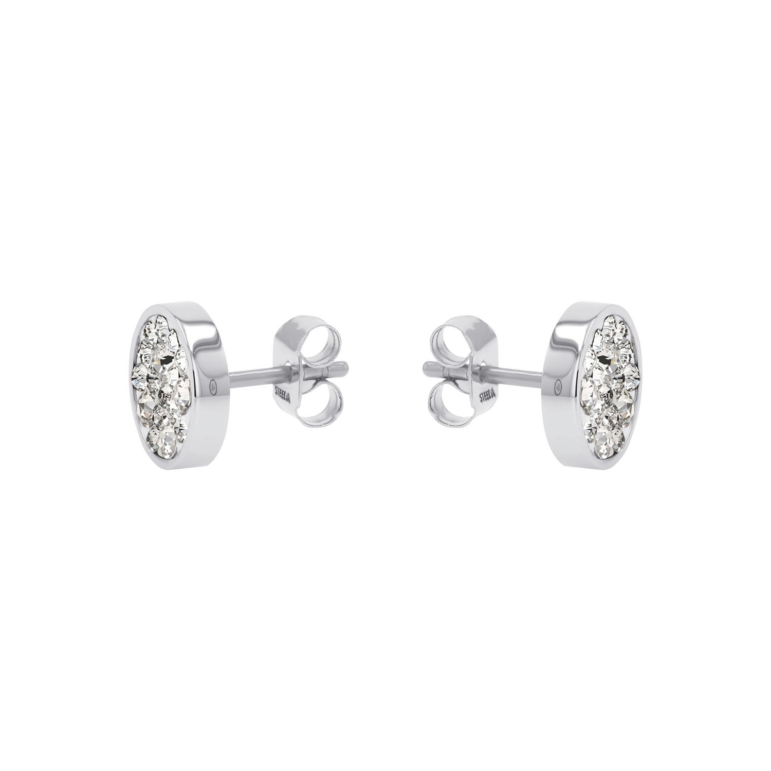 TOM TAILOR Paar Ohrstecker »Schmuck Geschenk Edelstahl Kreis rund« mit Kristallsteine