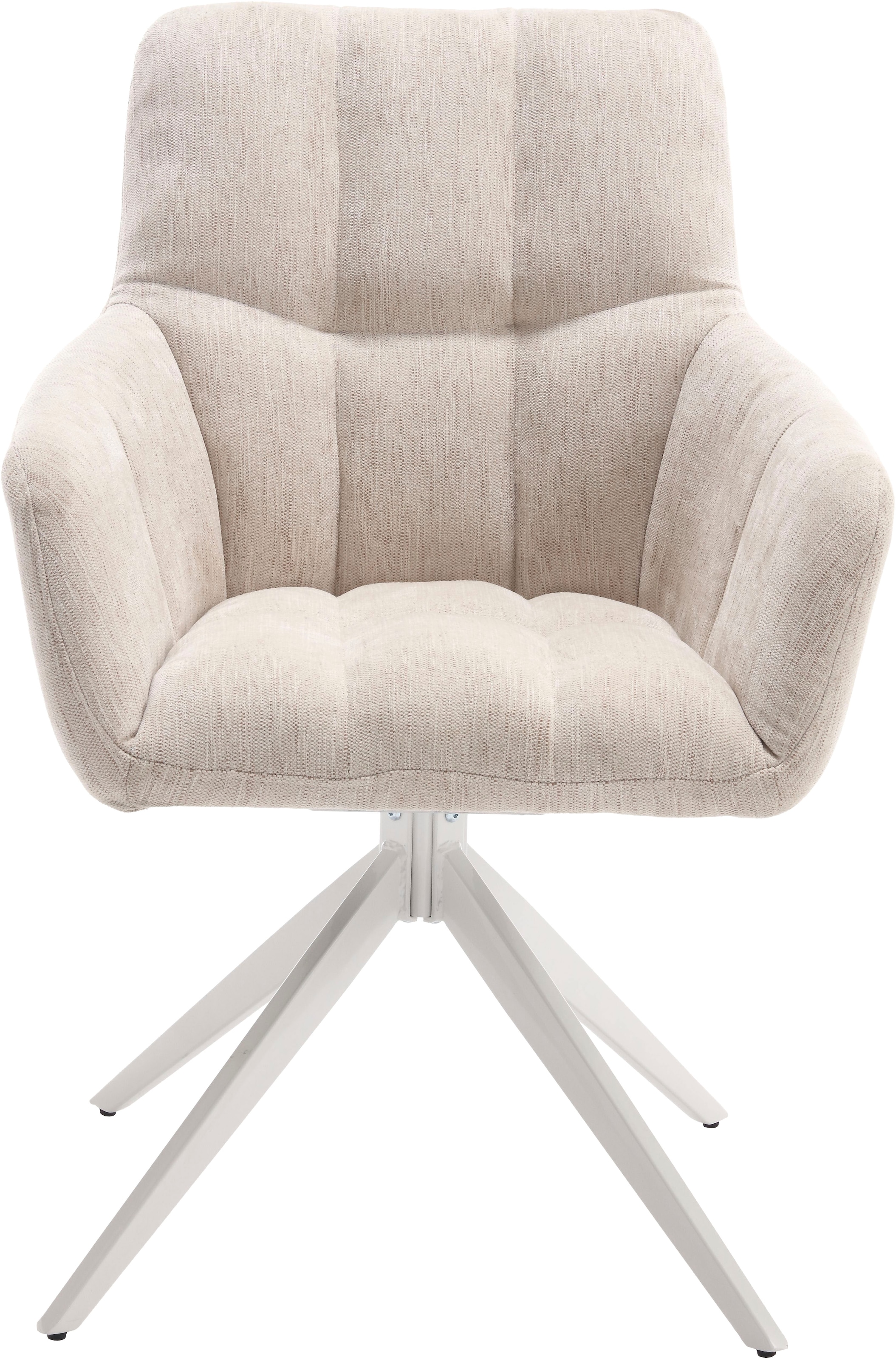 Home affaire Drehstuhl »Nizza, TOPSELLER!«, (Set), 2 St., Boucle, 180 Grad Drehfunktion, komfortable Polsterung, stabiles Gestell