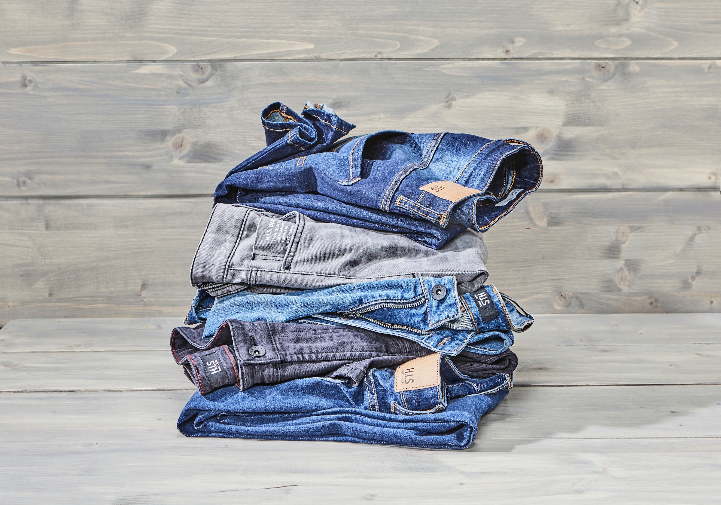 H.I.S Straight-Jeans »DIX«, gerade Beinform, niedrige Leibhöhe, Used-Waschung