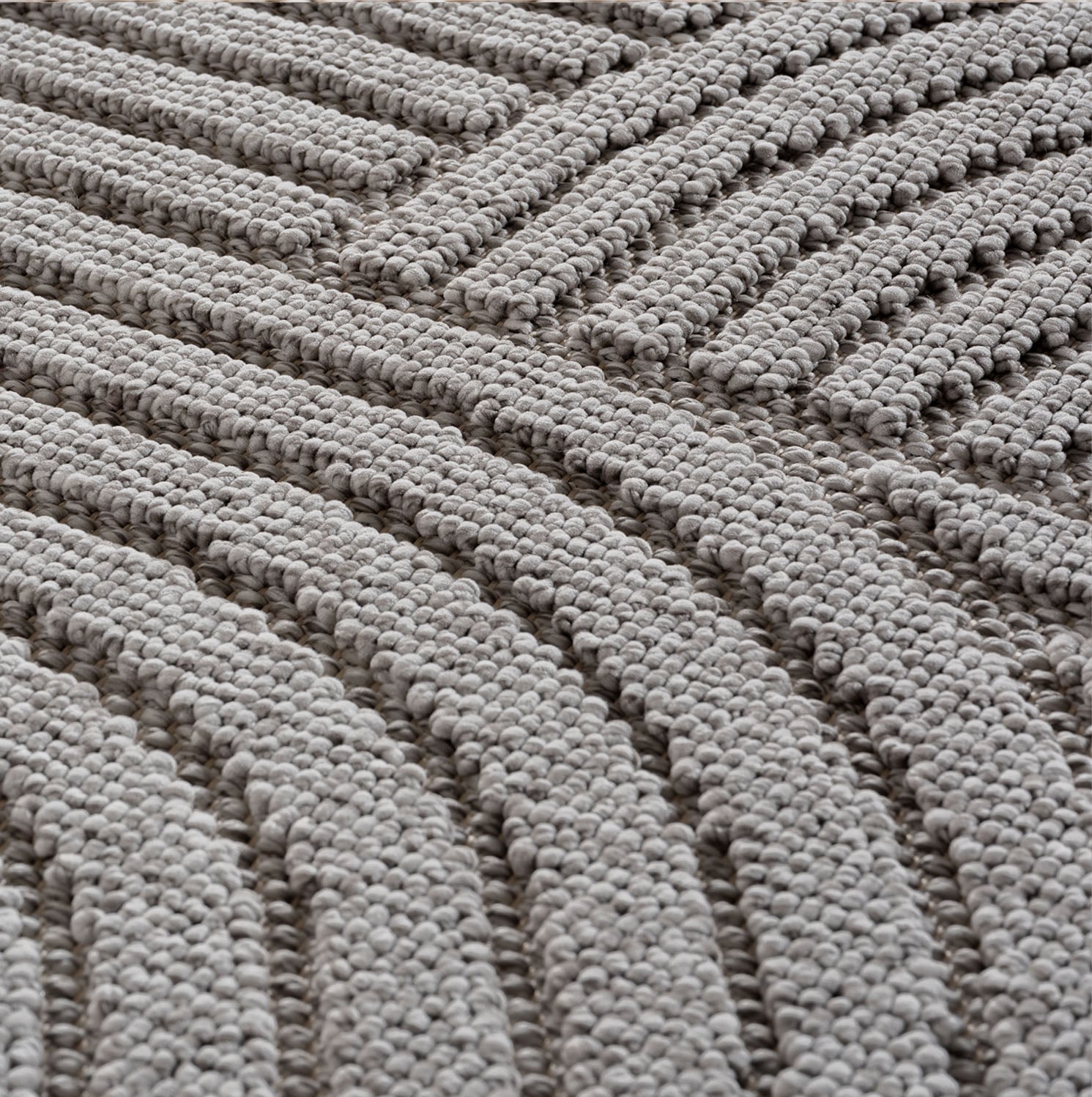 Ayyildiz Teppiche Teppich »HELIX 2201  , auch als Läufer und Rund erhältlich« rund 7 mm Höhe 3D-Effekt durch Cut-Loop-Webtechnik, Woll-Optik, Bouclé, Wohnzimmer