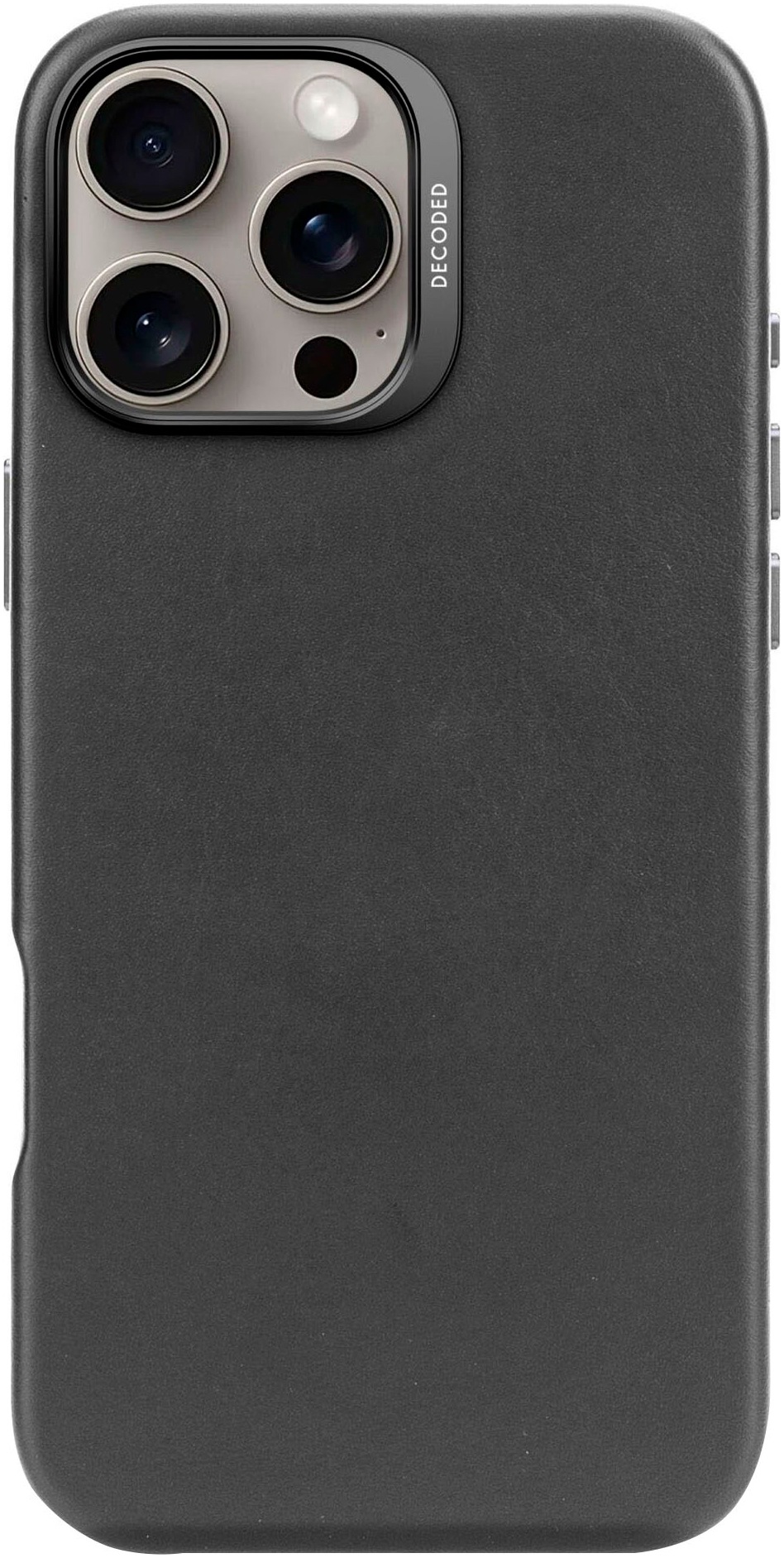 DECODED Smartphone-Hülle »Leather Backcover iPhone 16 Pro Max«, Smartphones