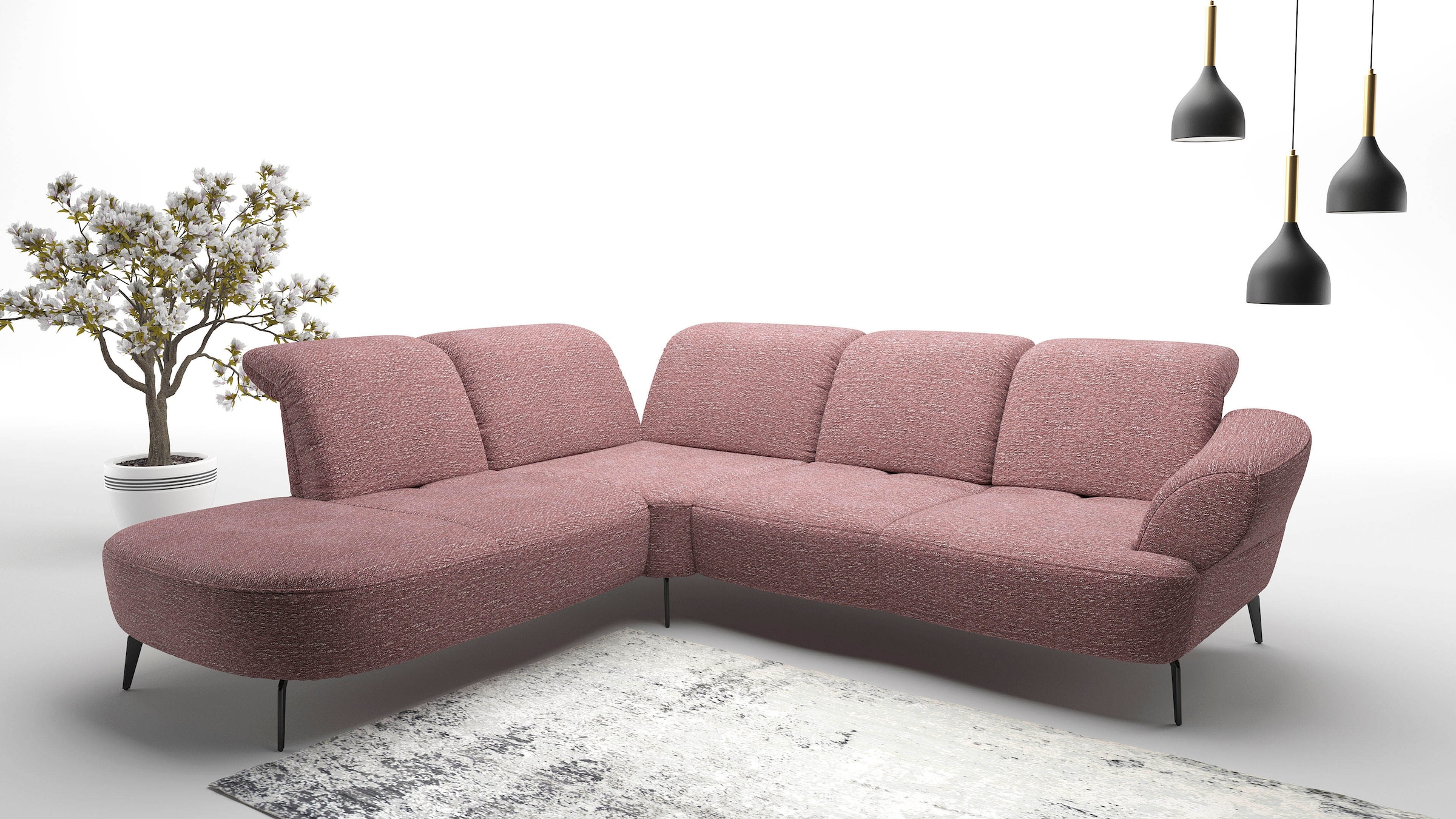 sit&more Ecksofa "Dance, L-Form, inkl. Sitztiefenverstellung", inkl. Click& günstig online kaufen
