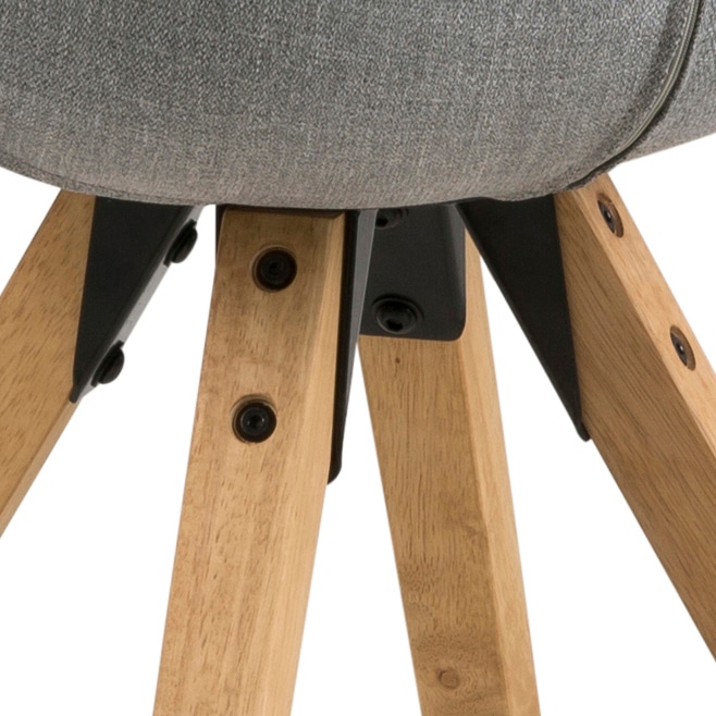 ACTONA GROUP Esszimmerstuhl »Dian« (Set) 2 Stk.Organisch geformter Sitz mit Kissen. Beine aus Massivholz Gummibaum