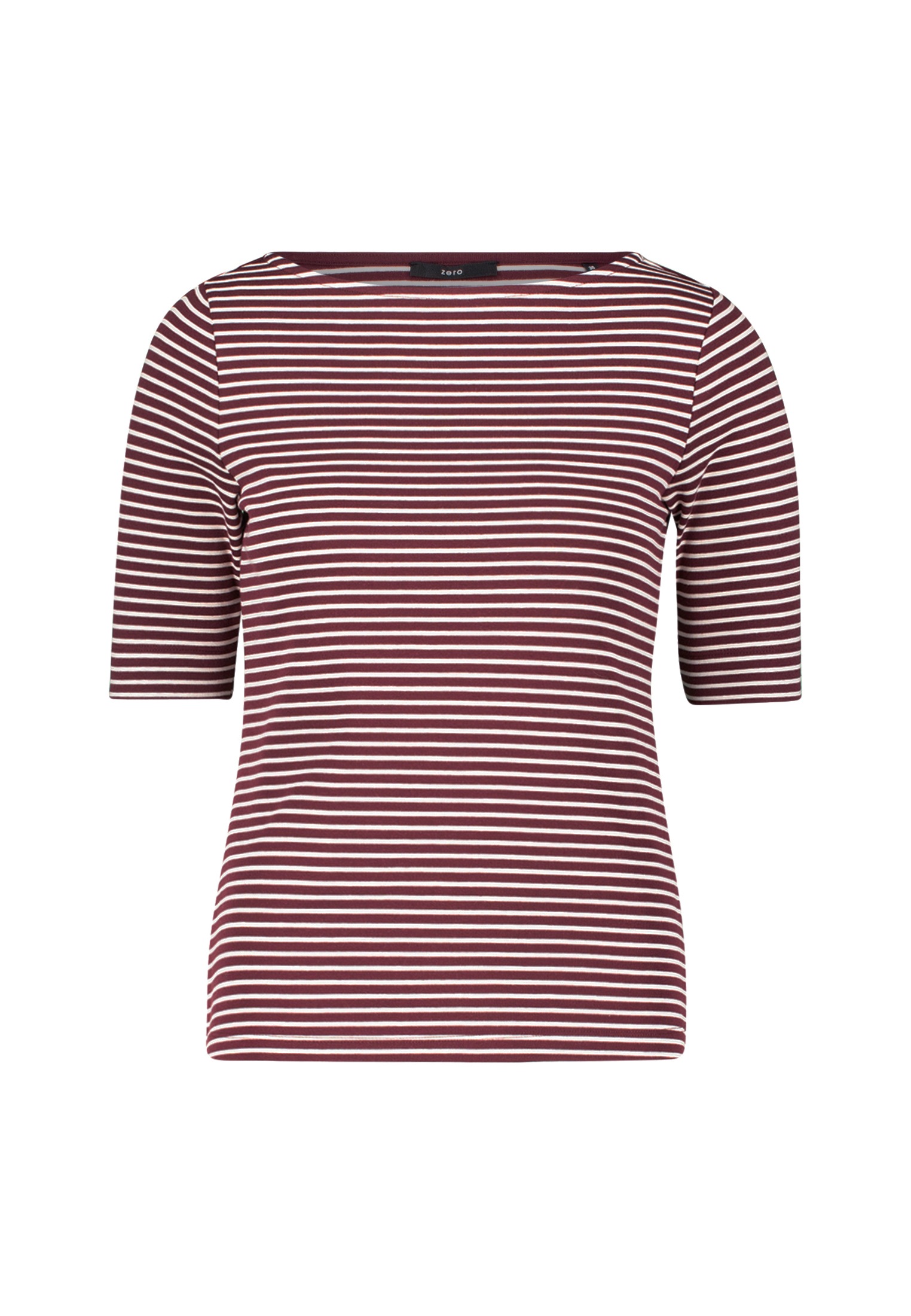 Zero Kurzarmshirt "zero Damen Ringelshirt mit U-Boot Ausschnitt", (1 tlg.), günstig online kaufen