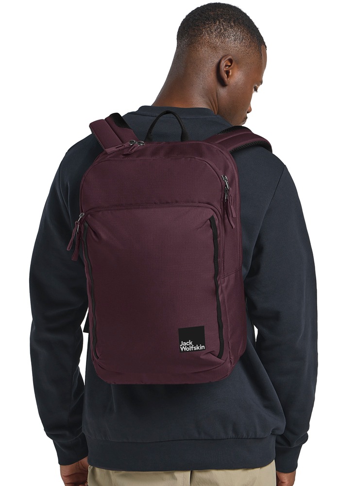 Daypack JACK WOLFSKIN "TERRACADE", amaranth, Rucksäcke, onesize, Obermaterial: 100% Polyester. InnenFutter: 100% Polyester