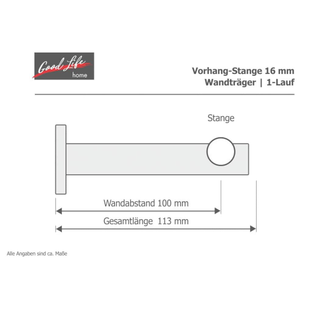 Good Life Gardinenstange »BOLA«, 1 läufig-läufig, Fixmaß