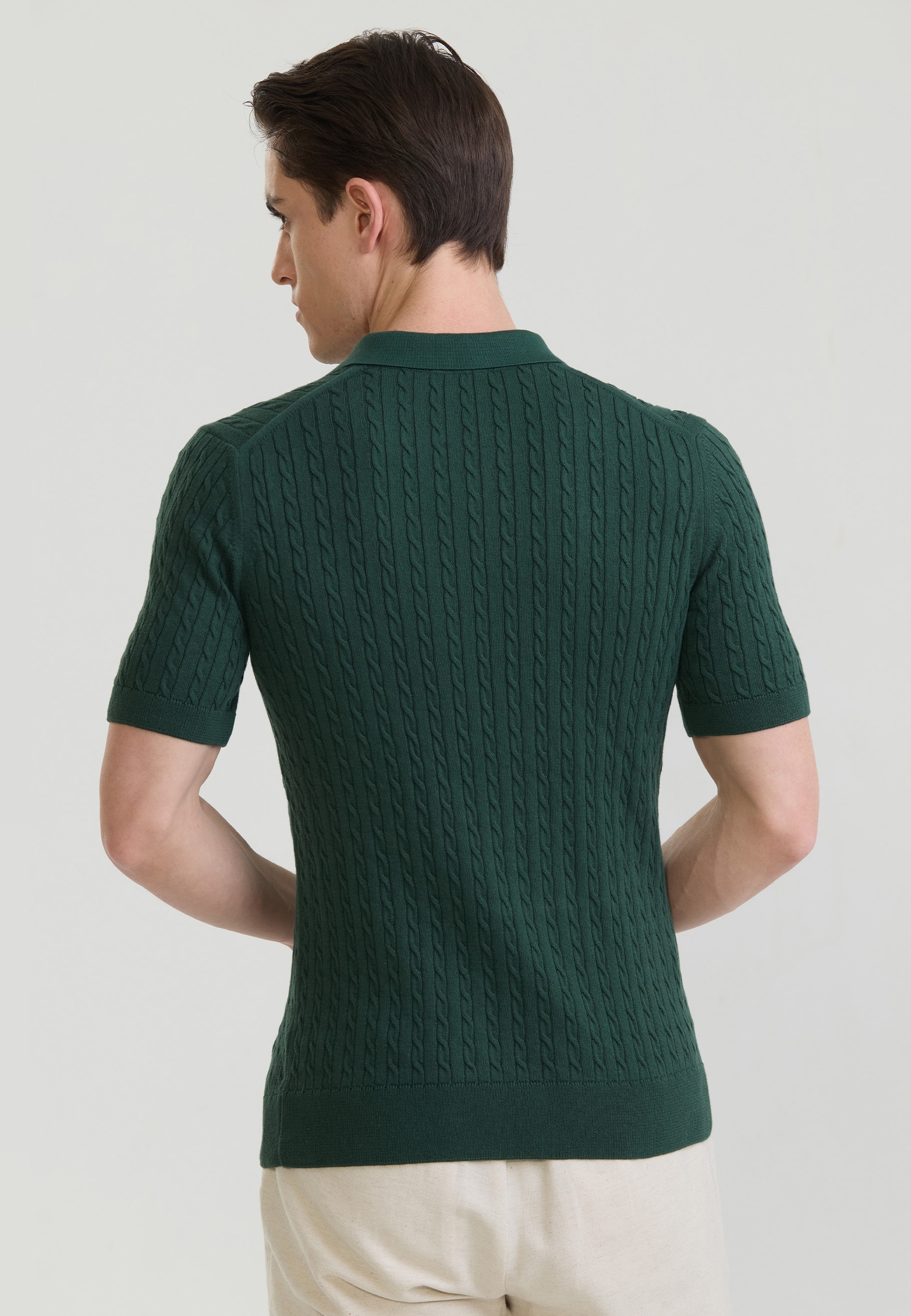 Felix Hardy Poloshirt »Polo Shirt Kurzarm mit Zopfmuster«