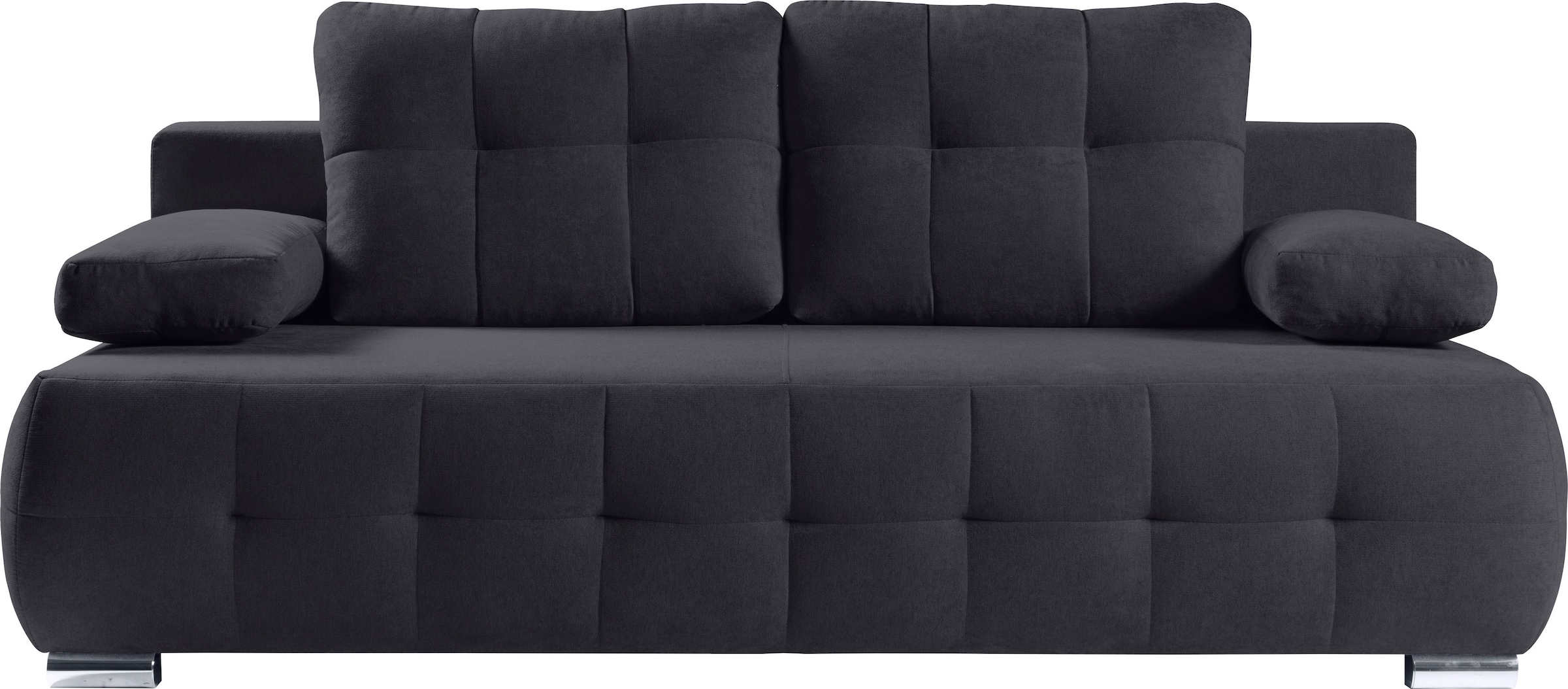 WERK2 Schlafsofa »Indigo Big-Sofa, Schlafsofa, Bettkasten, Luxus Microfaser, Federkern« Luxus-Microfaser weich, Schlaffunktion, Bettkasten
