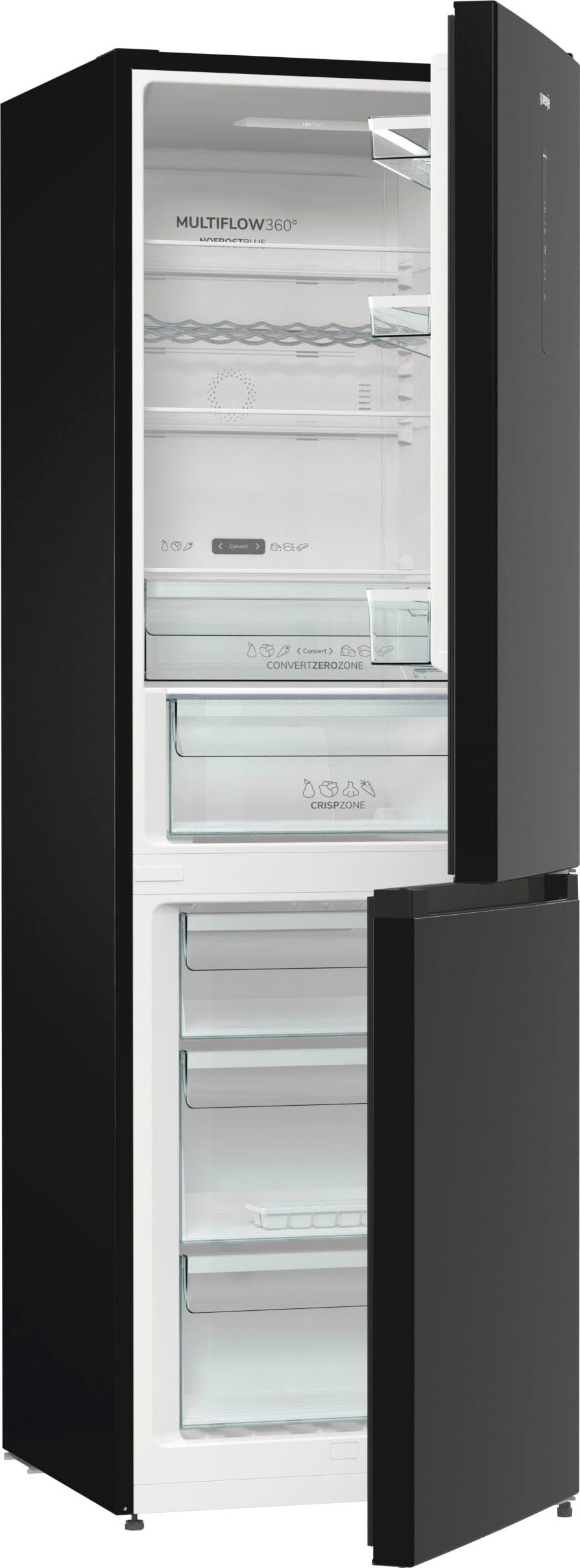 GORENJE Kühl-/Gefrierkombination "NK79C0DBK" 185 cm hoch 60 cm breit günstig online kaufen