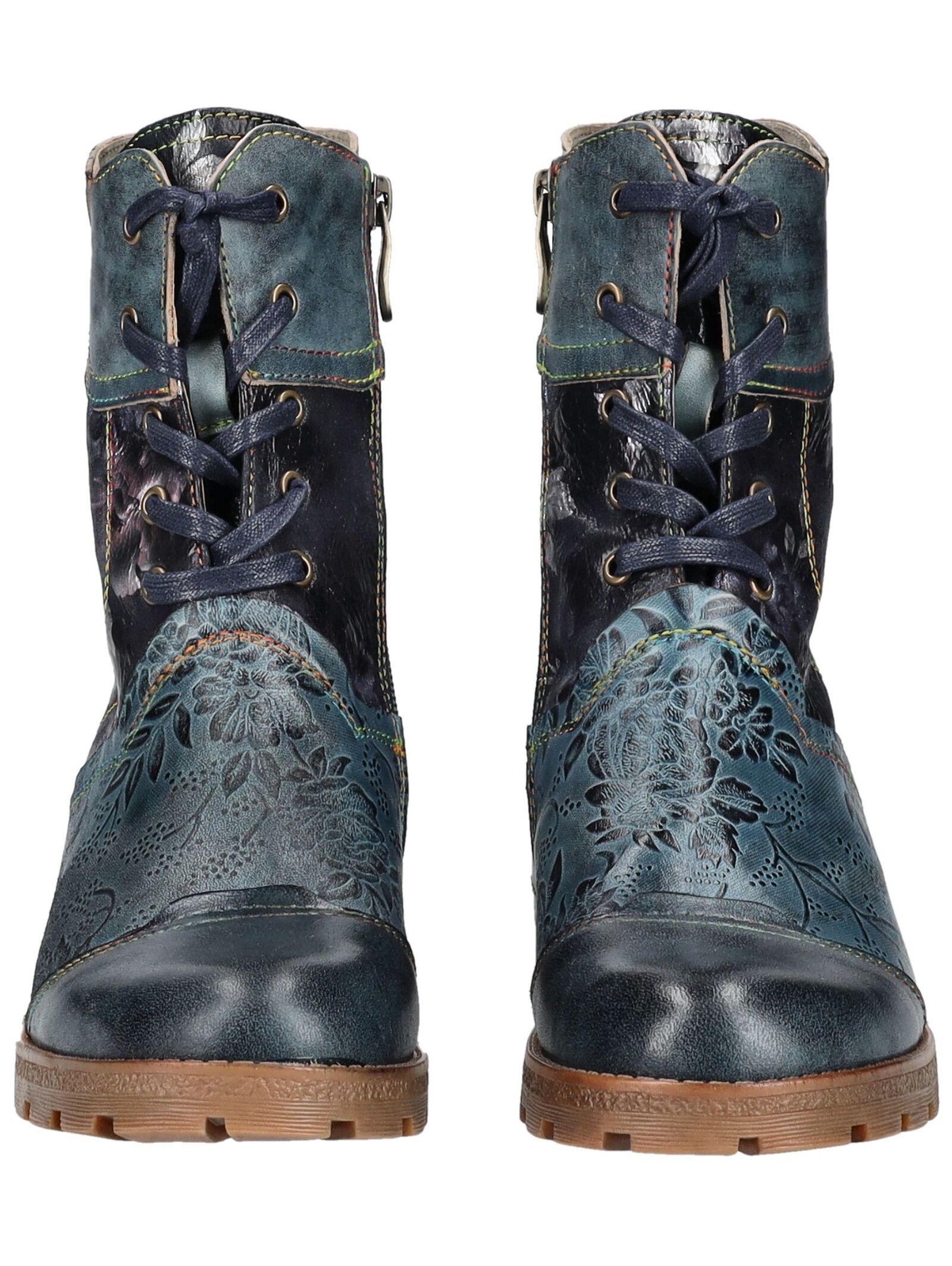 LAURA VITA Schnürstiefelette »LAURA VITA Stiefelette Leder/Textil«