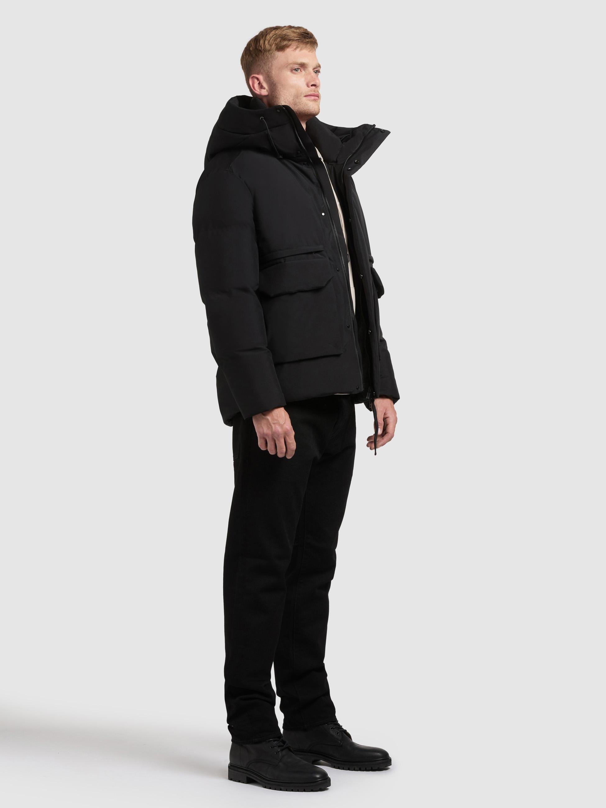 khujo Winterjacke »Dave« mit Kapuze Warme Herren Outdoorjacke mit Rucksackträgern innen