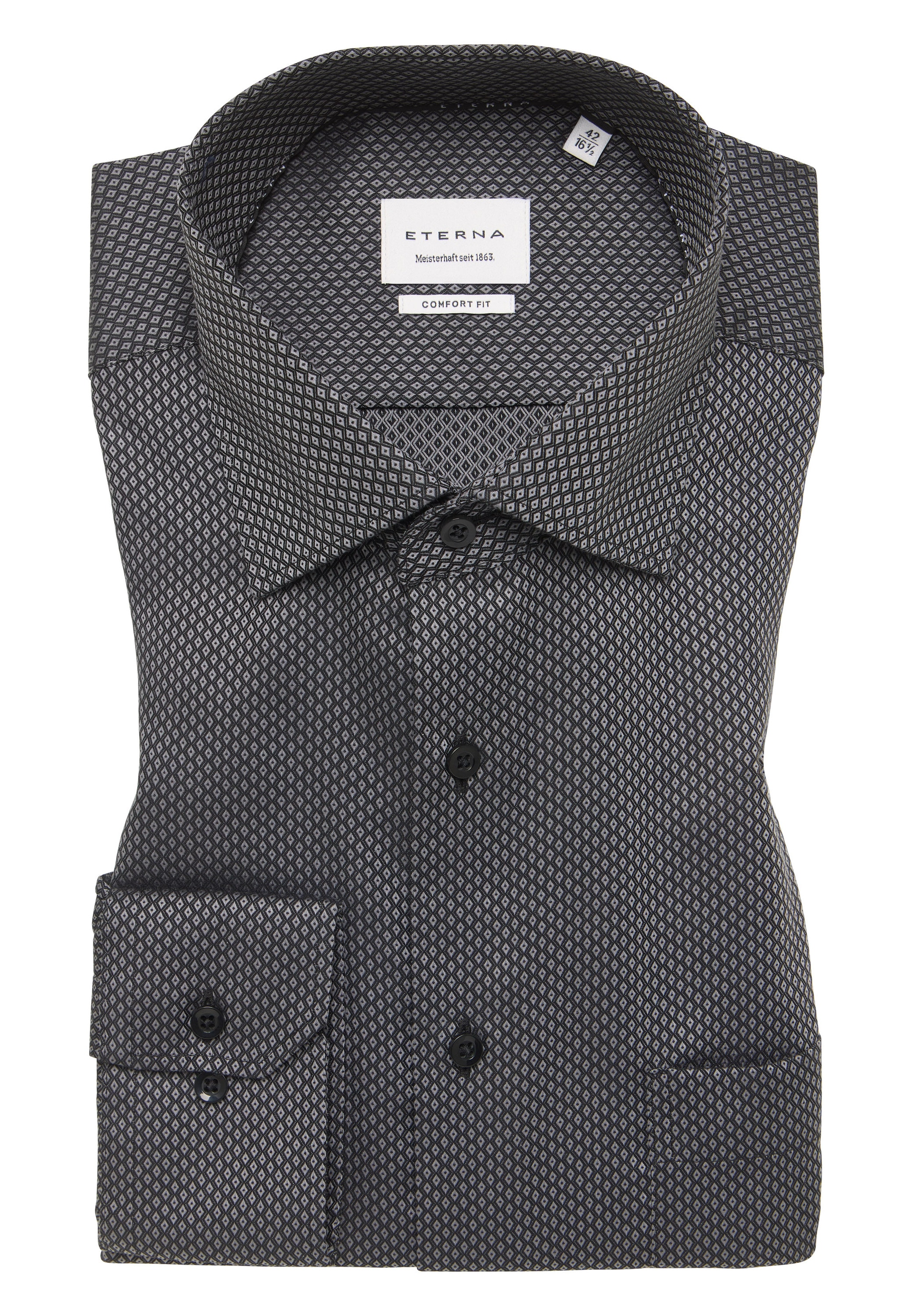 Eterna Langarmhemd »COMFORT FIT«, NON IRON (bügelfrei)