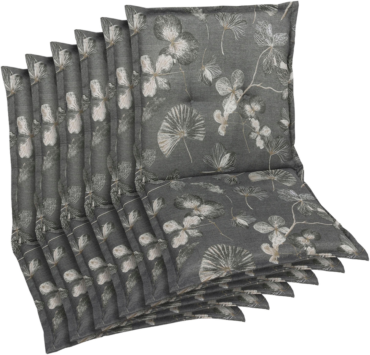 KONIFERA Sesselauflage Natur Look taupe - Maße BxLxH ca.: 50 cm x 100 cm x günstig online kaufen