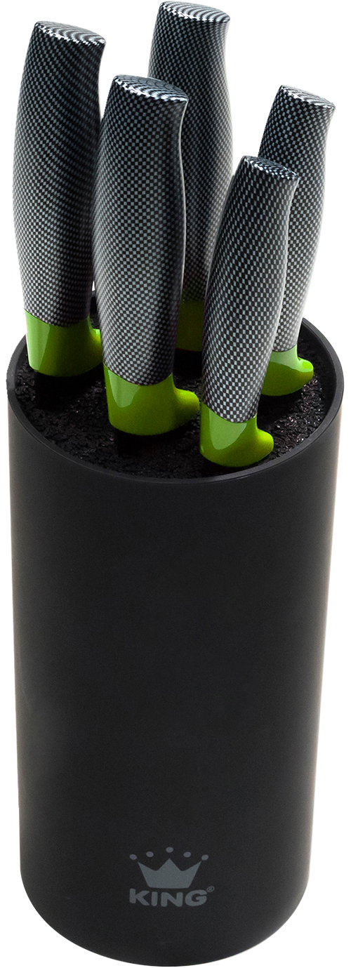 Thumbnail - KING Pfannen-Set "Square" Aluminiumguss Set, 1x Eckpfanne 28x28 cm, 10 Stk. tlg. Eckpfanne, Messerblock, 5 Kochmesser, 3...