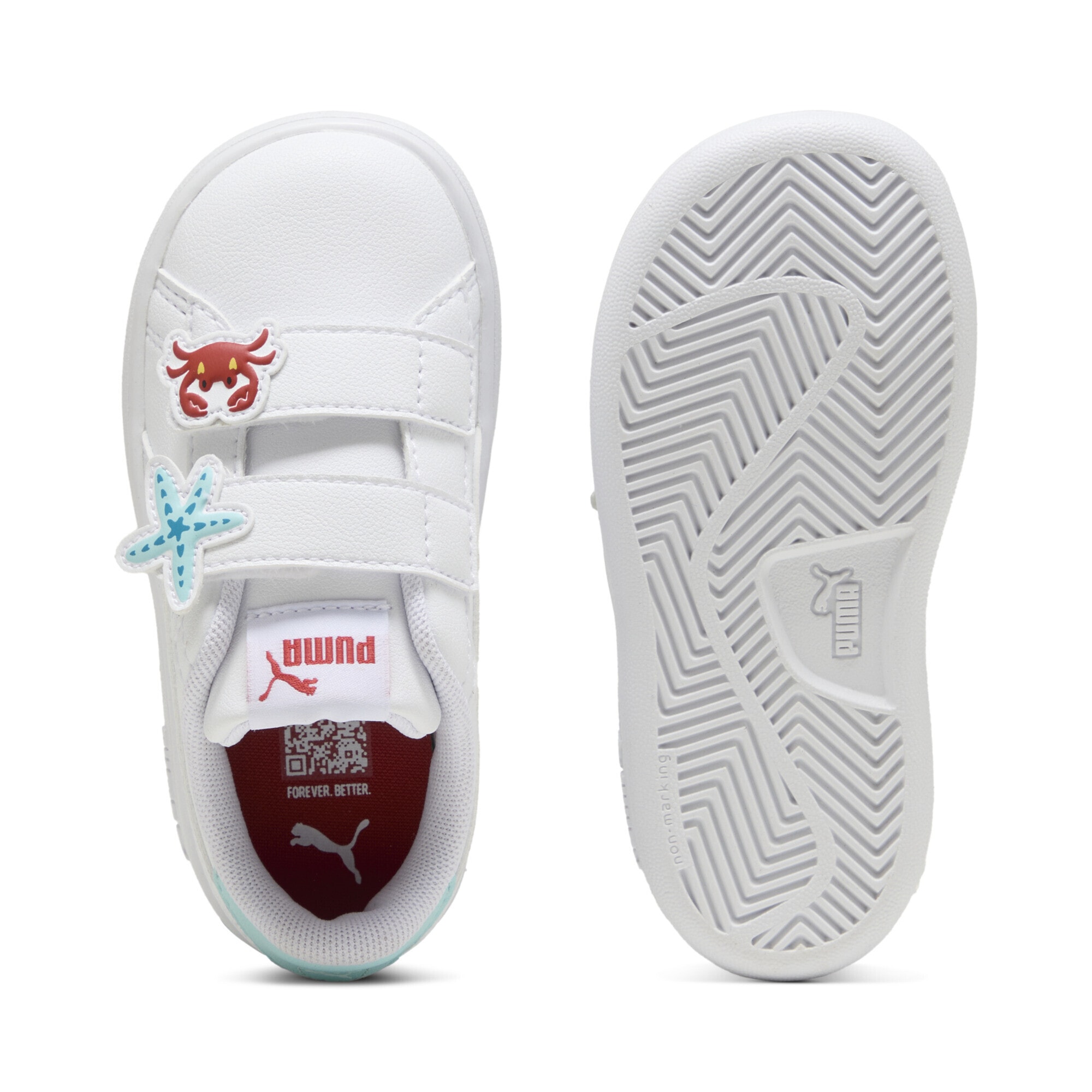 PUMA Sneaker »Smash 3.0 Badges Sneakers Mädchen«
