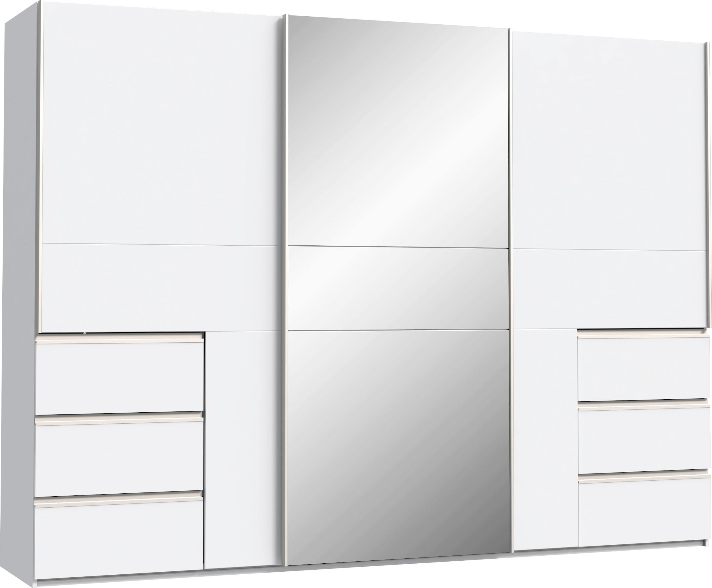 FORTE Schwebetürenschrank, mit 3 Schubladen