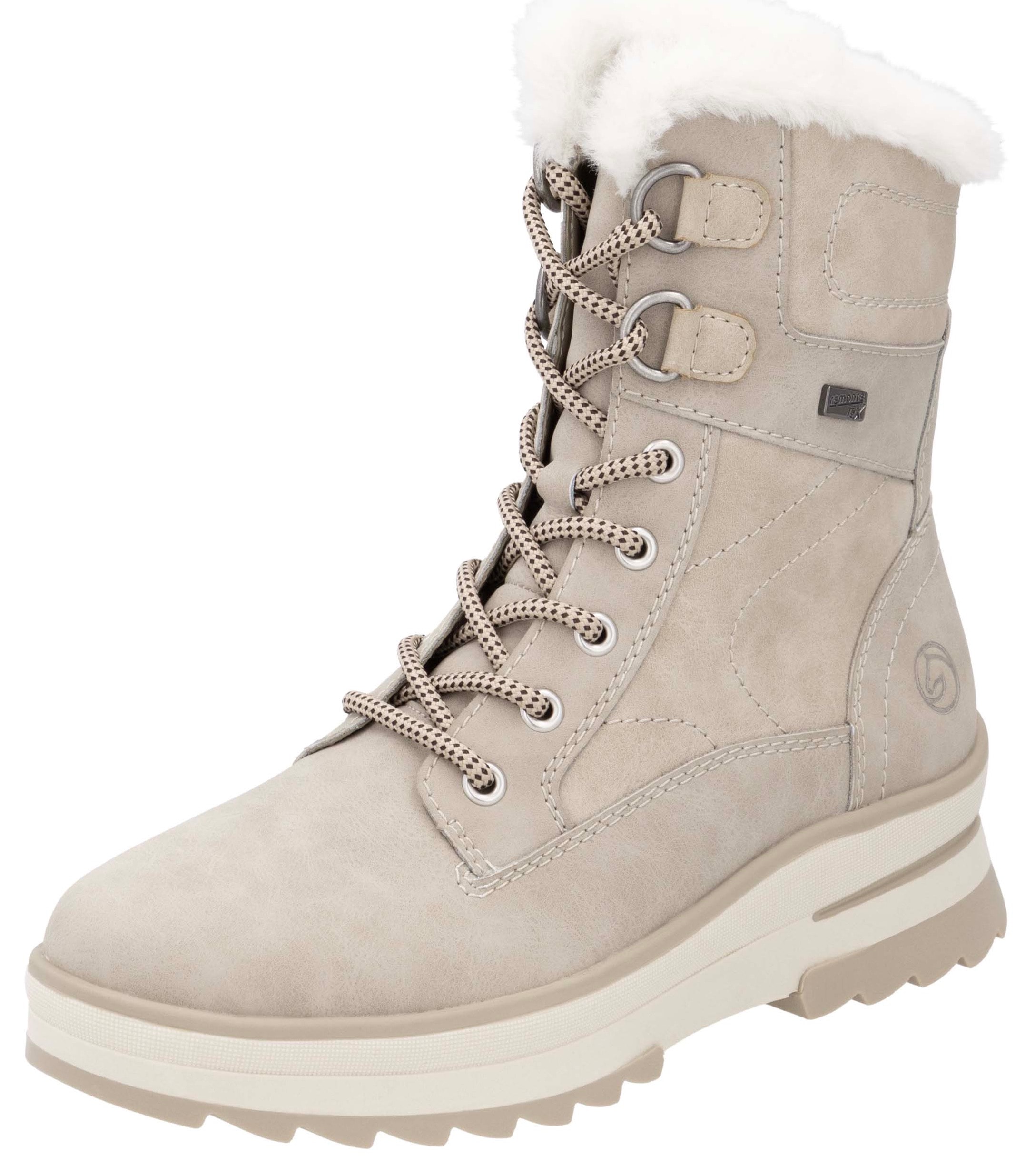 Remonte Winterboots, Keilabsatz, Plateau, Winterboots mit wasserabweisender TEX-Membran