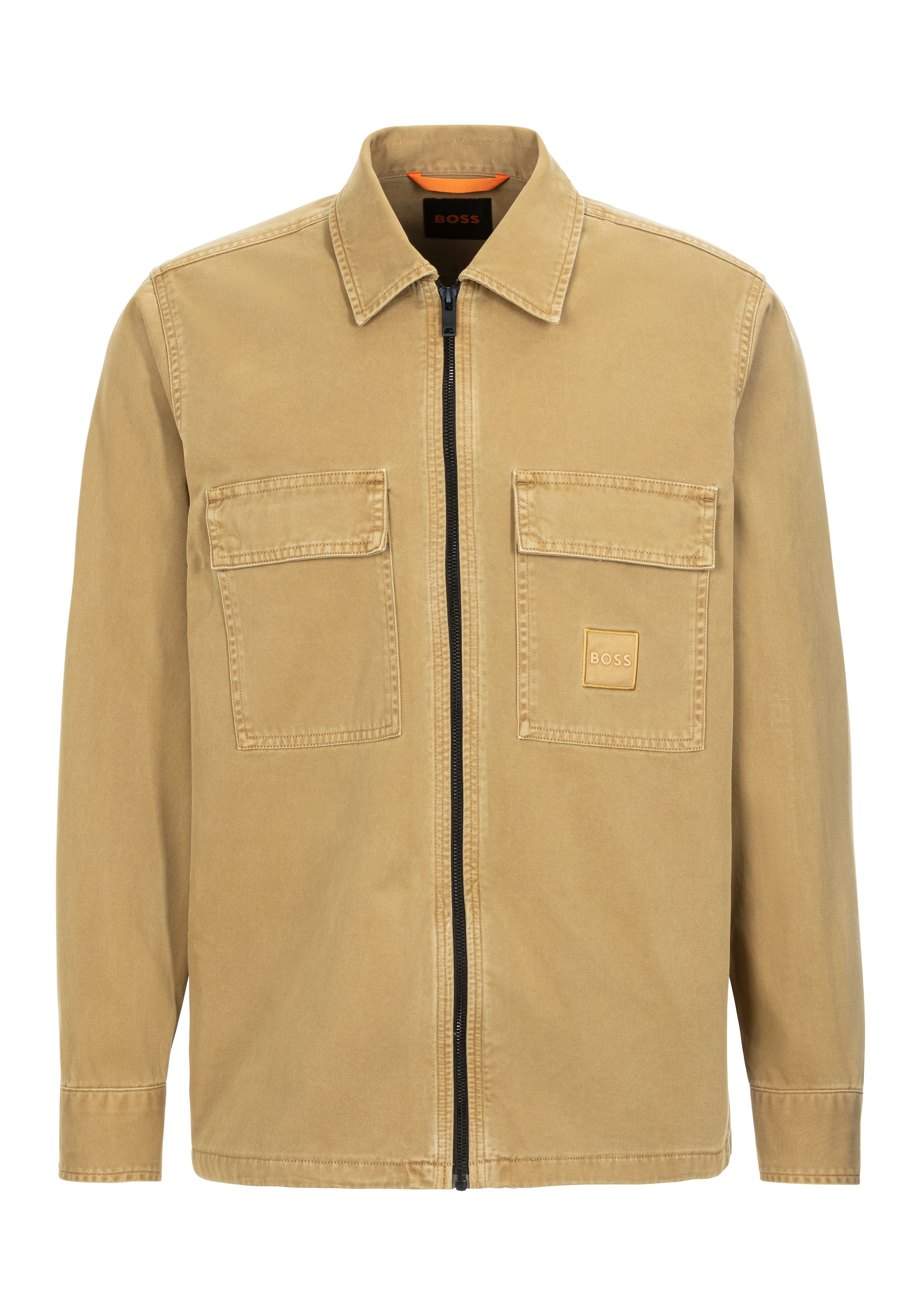BOSS ORANGE Hemdjacke "Lovel", mit gestickten Markenlogo günstig online kaufen