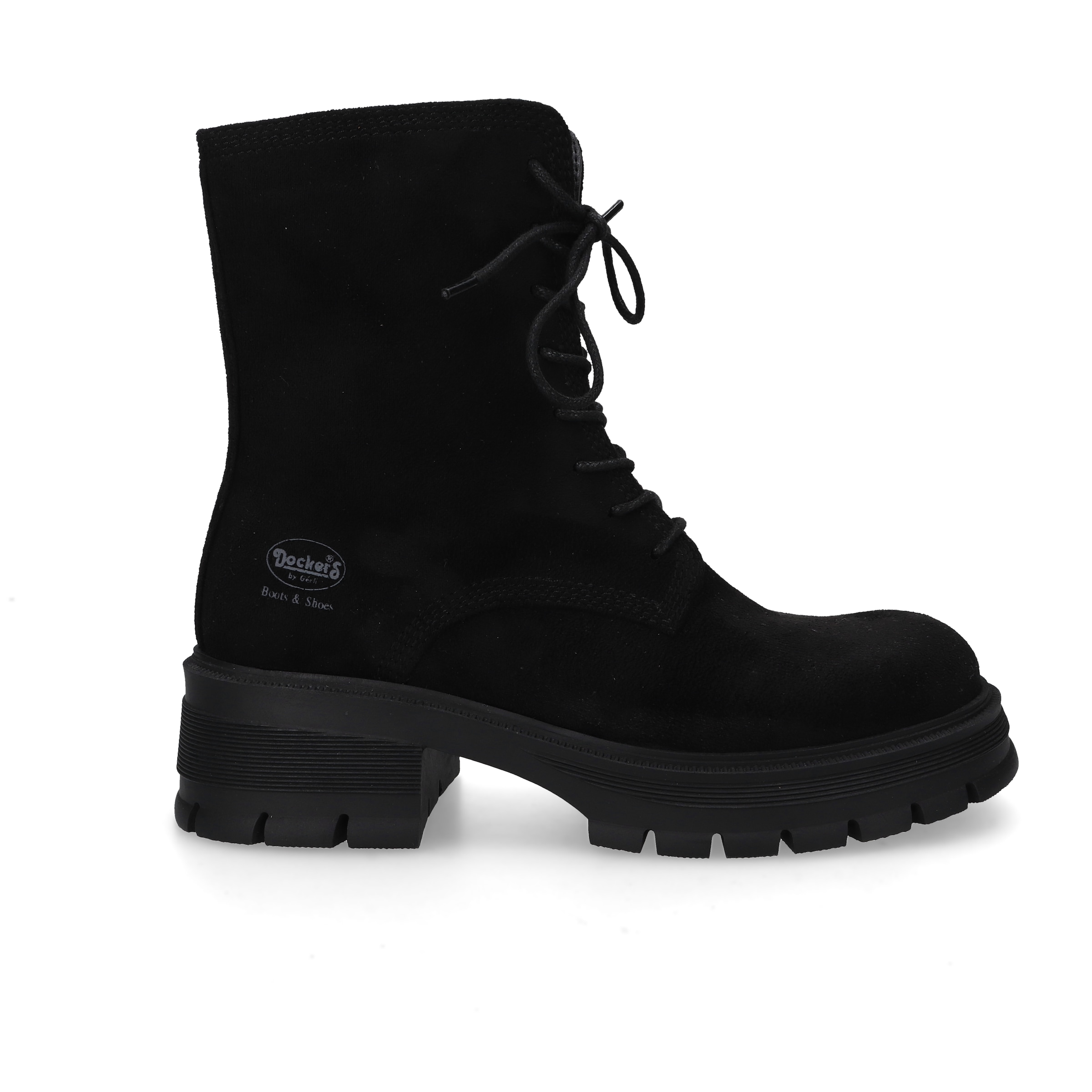 Dockers by Gerli Schnürboots, Biker Boots mit Reißverschluss
