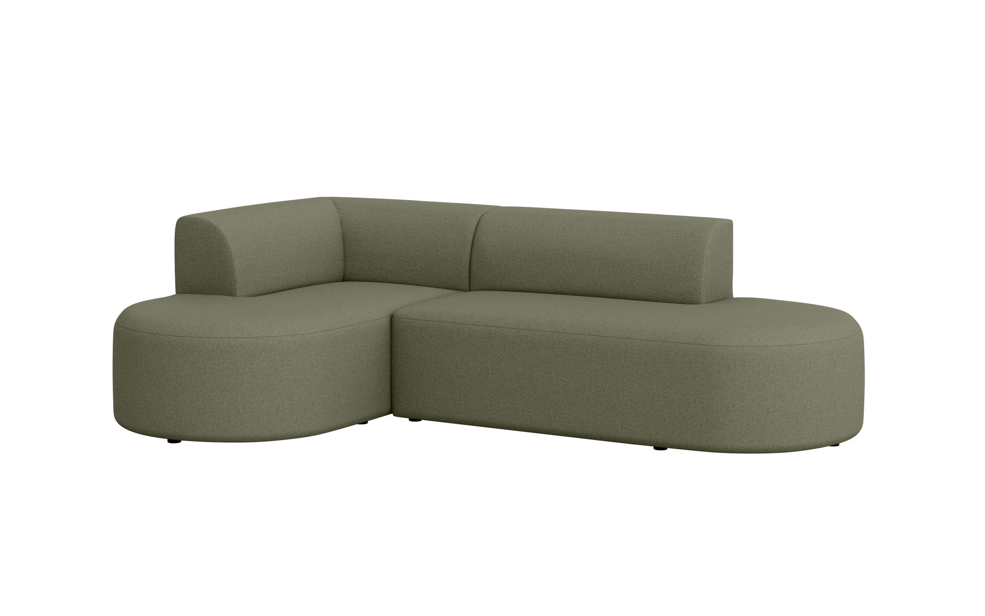 andas Ecksofa »Ecksofa Tvinne mit Ottomane links oder rechts bestellbar«, L-Form, mit Wellenunterfederung, BxTxH 260x170x73 cm