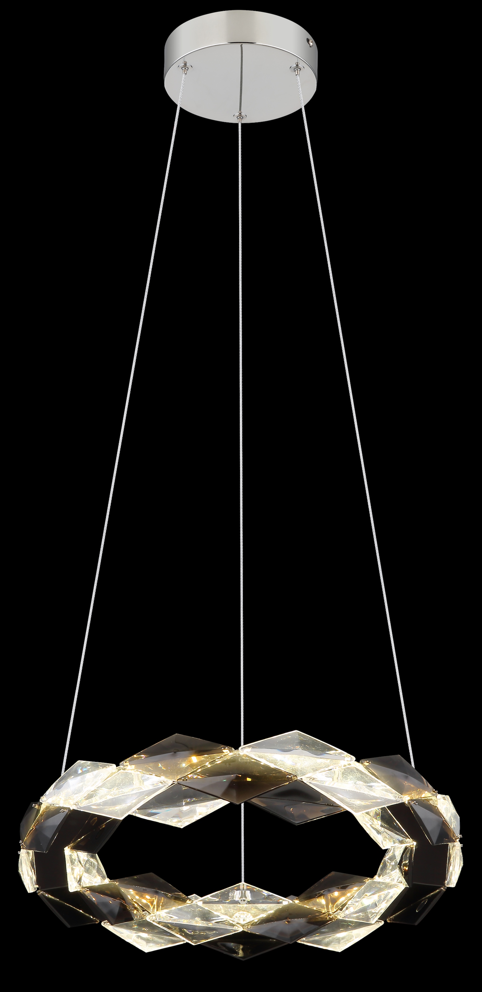 GLOBO LIGHTING LED Pendelleuchte »KARILION«, Leuchtmittel LED-Modul | LED fest integriert, Hängelampe/Hängeleuchte/Wohnzimmer/Esstisch/elegant