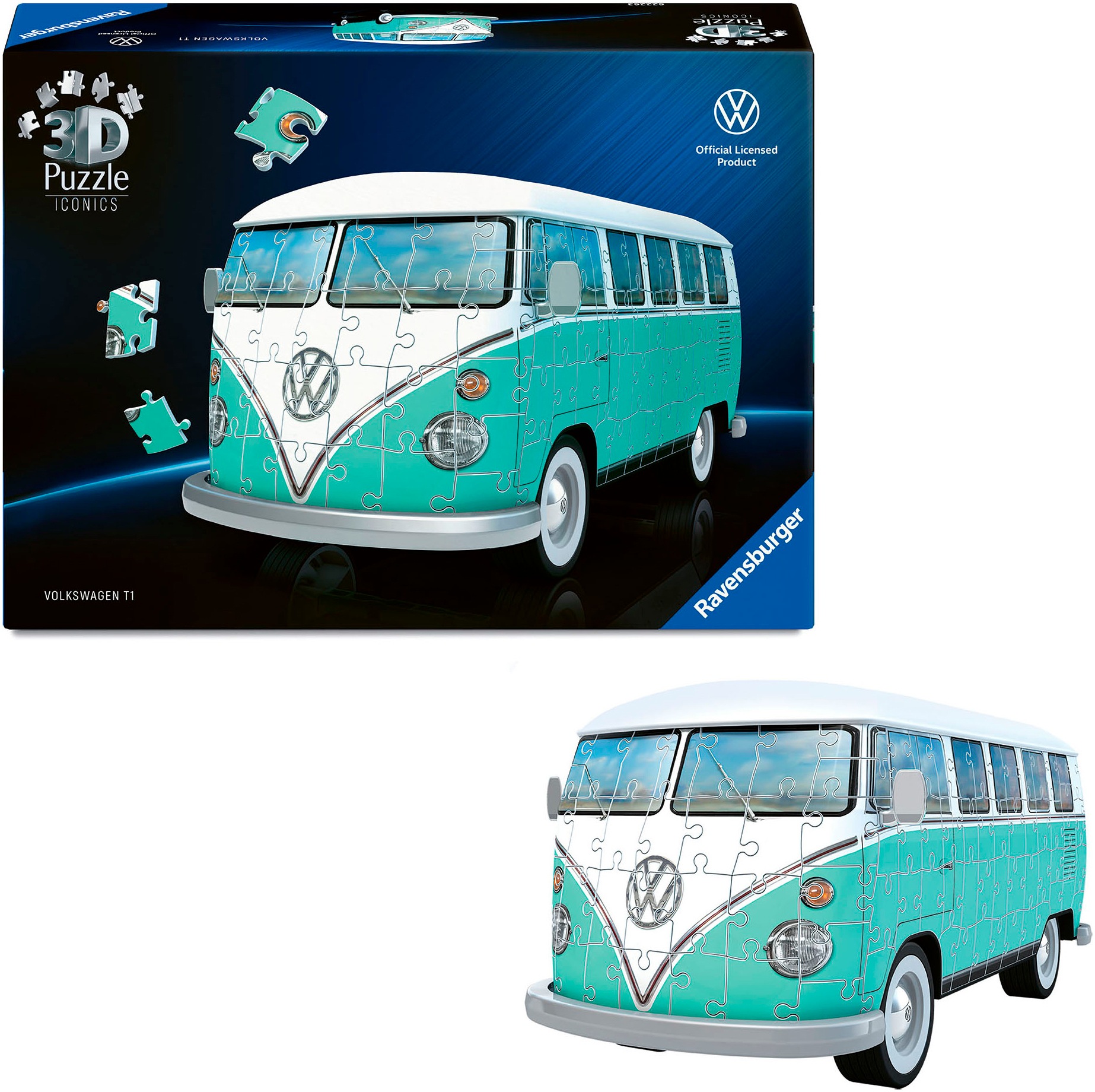 Ravensburger 3D-Puzzle »3D Puzzle Iconics: Volkswagen T1«, Made in Europe
