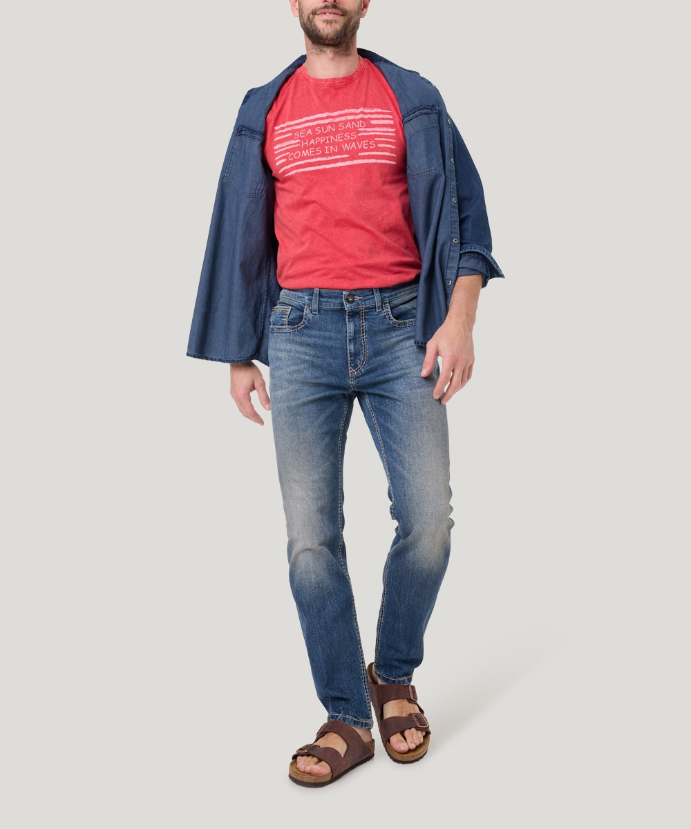 Pioneer Authentic Jeans Straight-Jeans »Rando Dicke Nähte«
