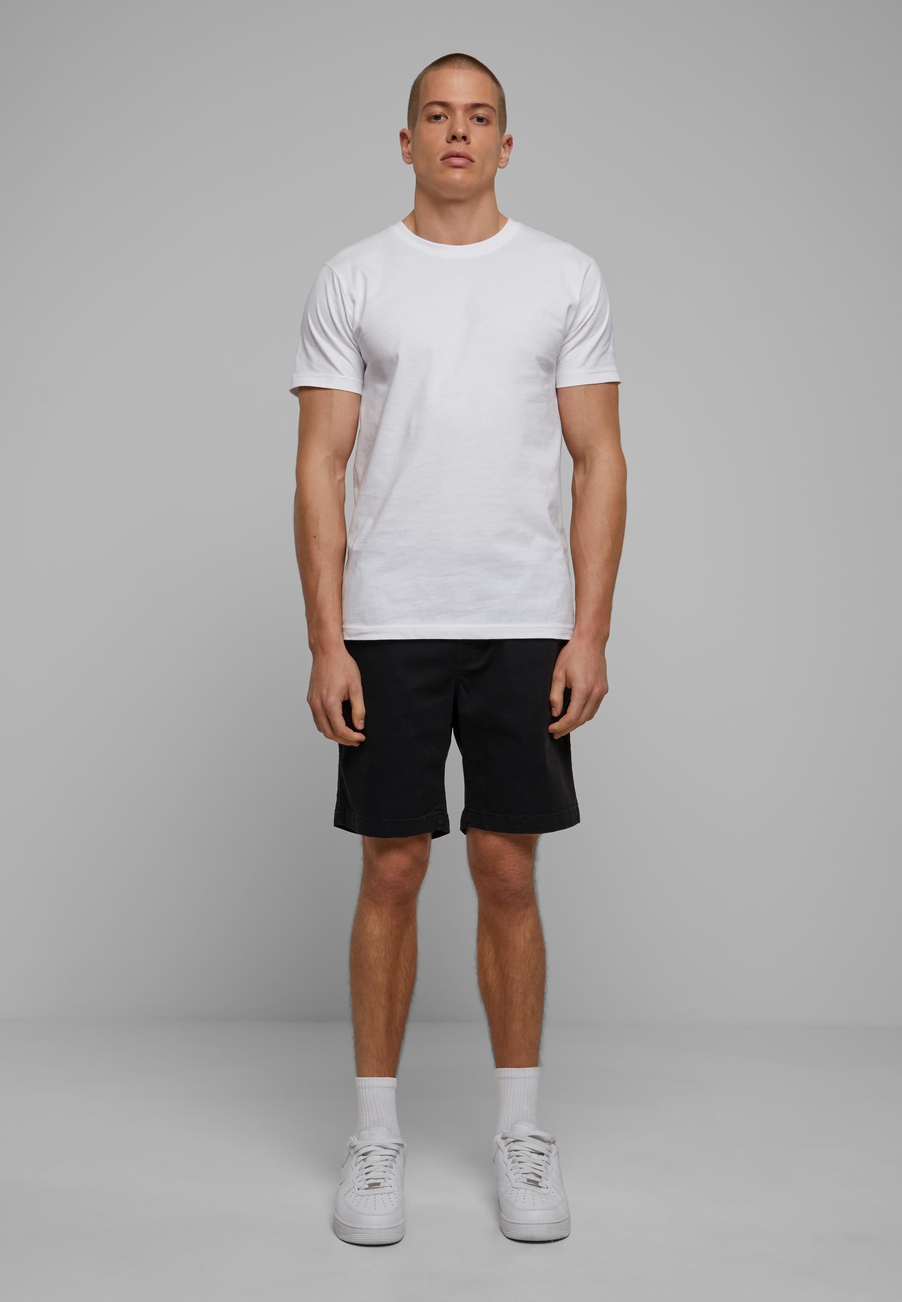 URBAN CLASSICS Stoffhose »Urban Classics Herren Stretch Twill Joggshorts«, (1 tlg.)