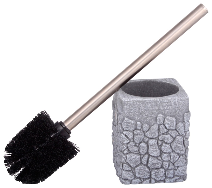 Sanilo WC-Garnitur "Grey Stone" aus Edelstahl  Polyresin (Kunststein) günstig online kaufen