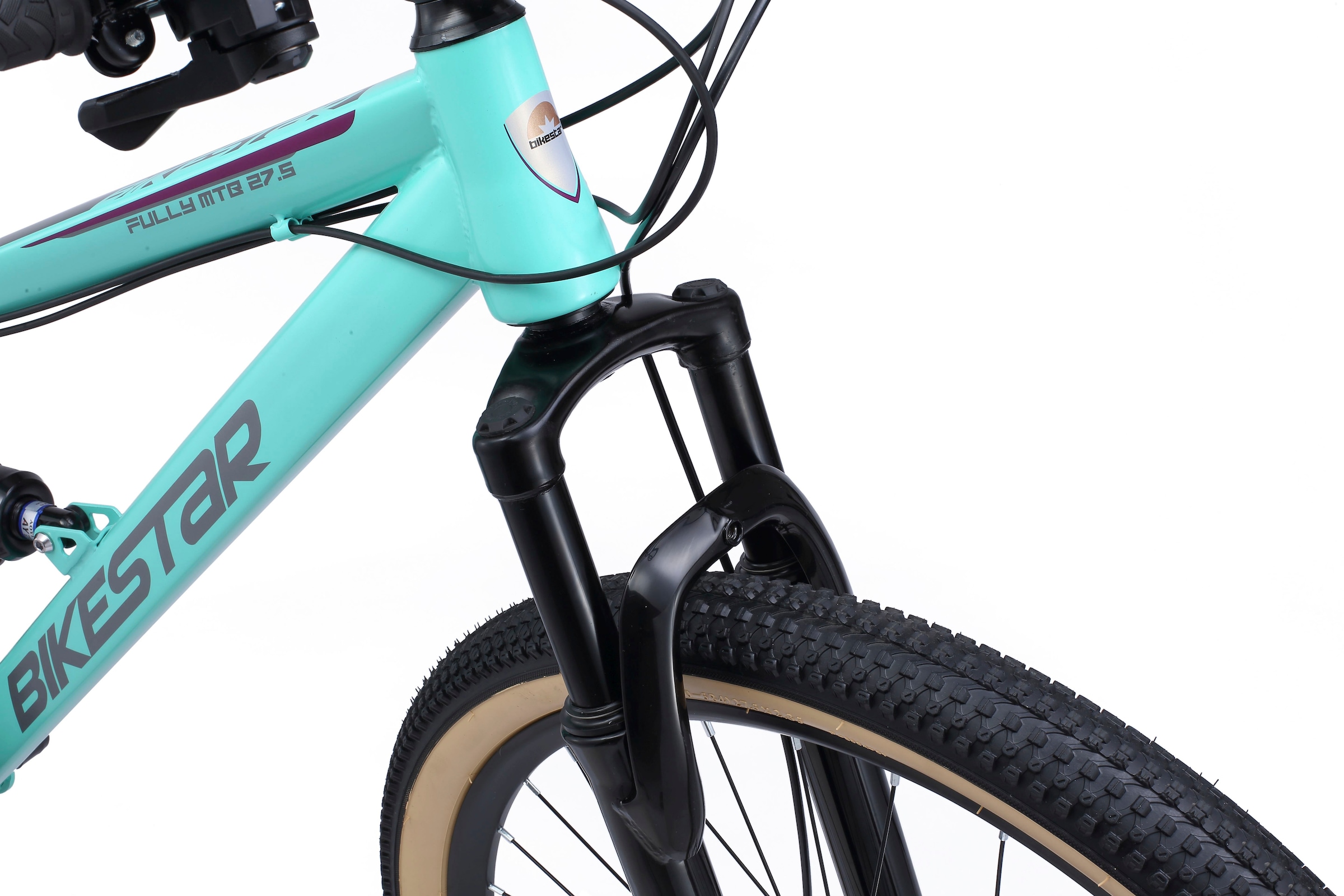 Bikestar Mountainbike, 21 Gang, Shimano, RD-TY300 Schaltwerk, Kettenschaltung, für Damen und Herren, Kettenschaltung