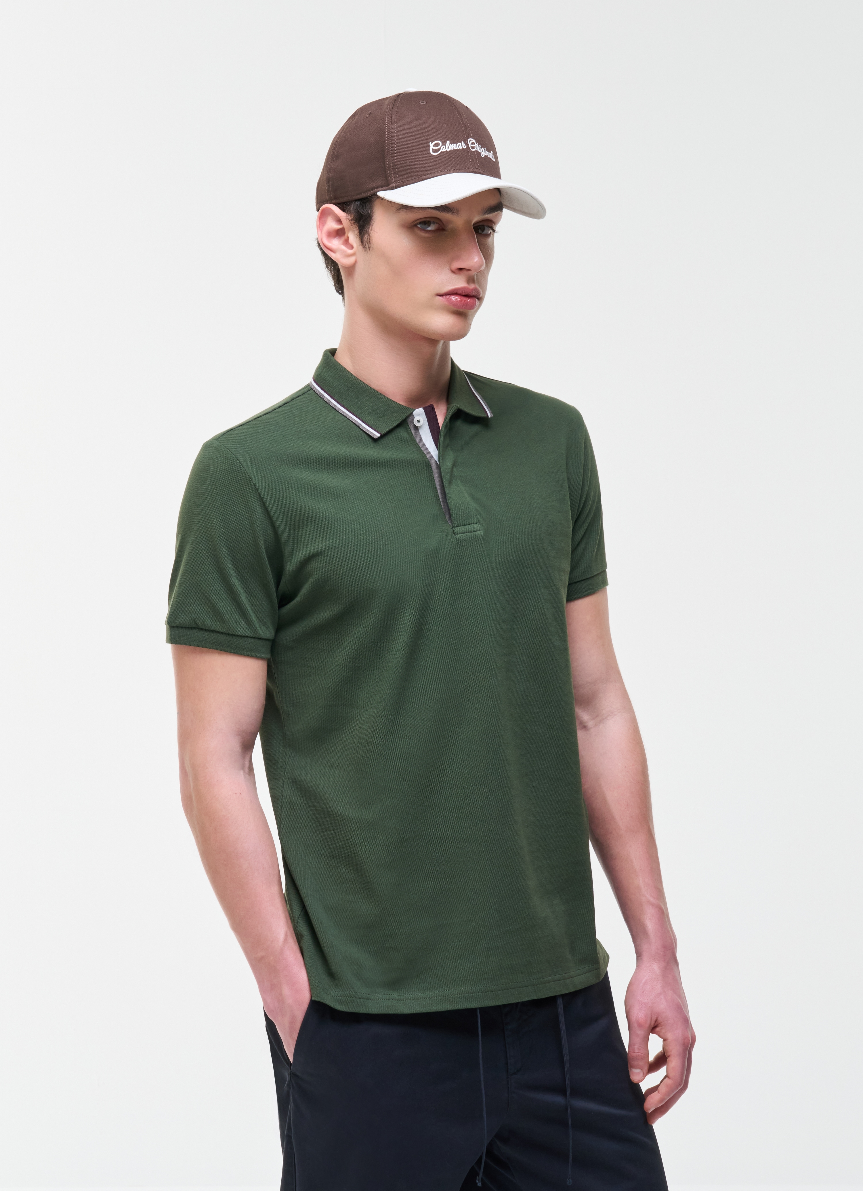 Colmar Poloshirt "MENS KNITTED SHIRT" aus Baumwolle, verdeckte Knopfleiste, regular fit