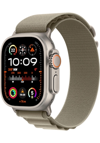 Smartwatch »Watch Ultra 2 GPS 49 mm + Cellular Titanium L«, (Watch OS 10)