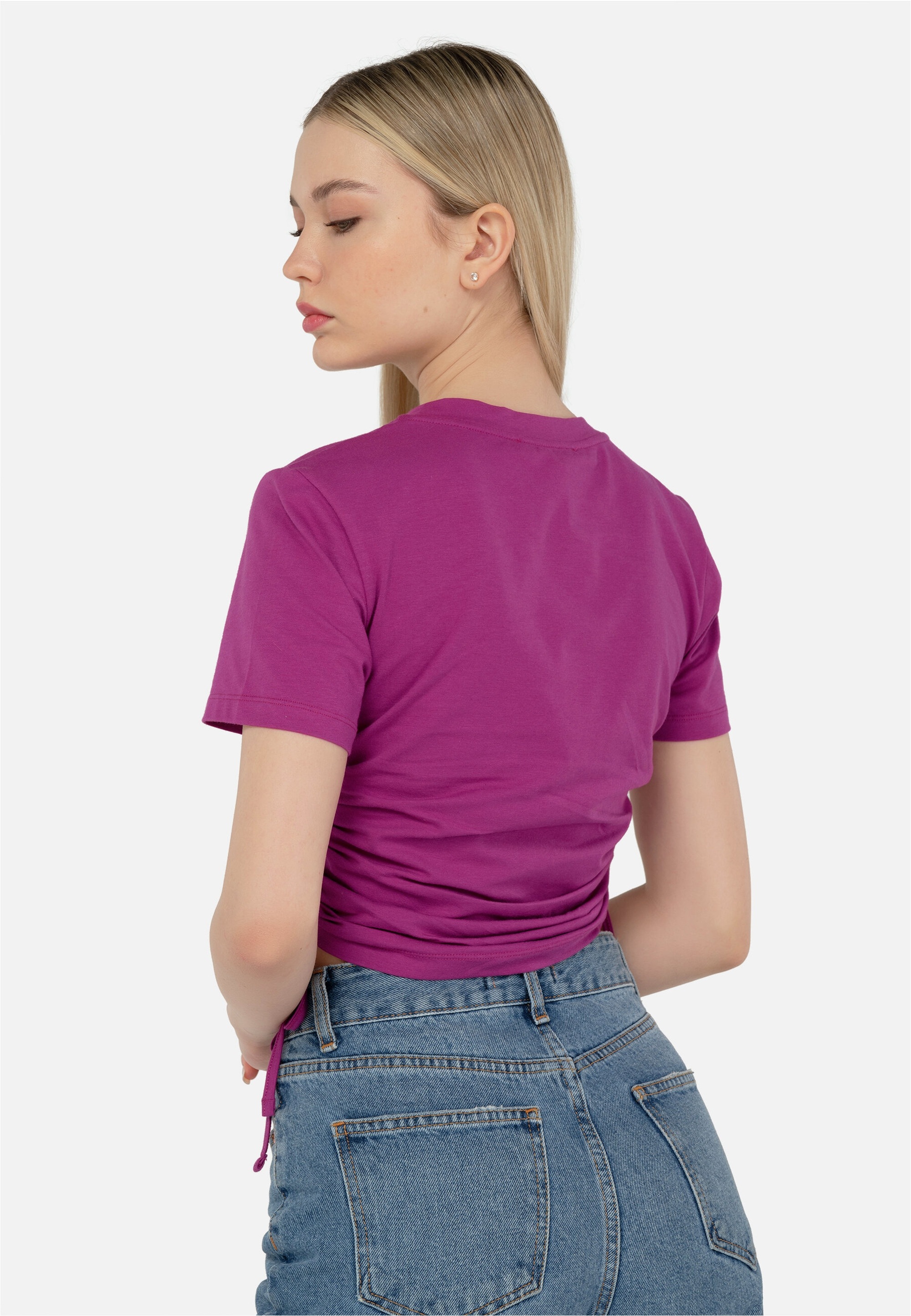 freshlions T-Shirt »Emily«, mit praktischen Bindebändern