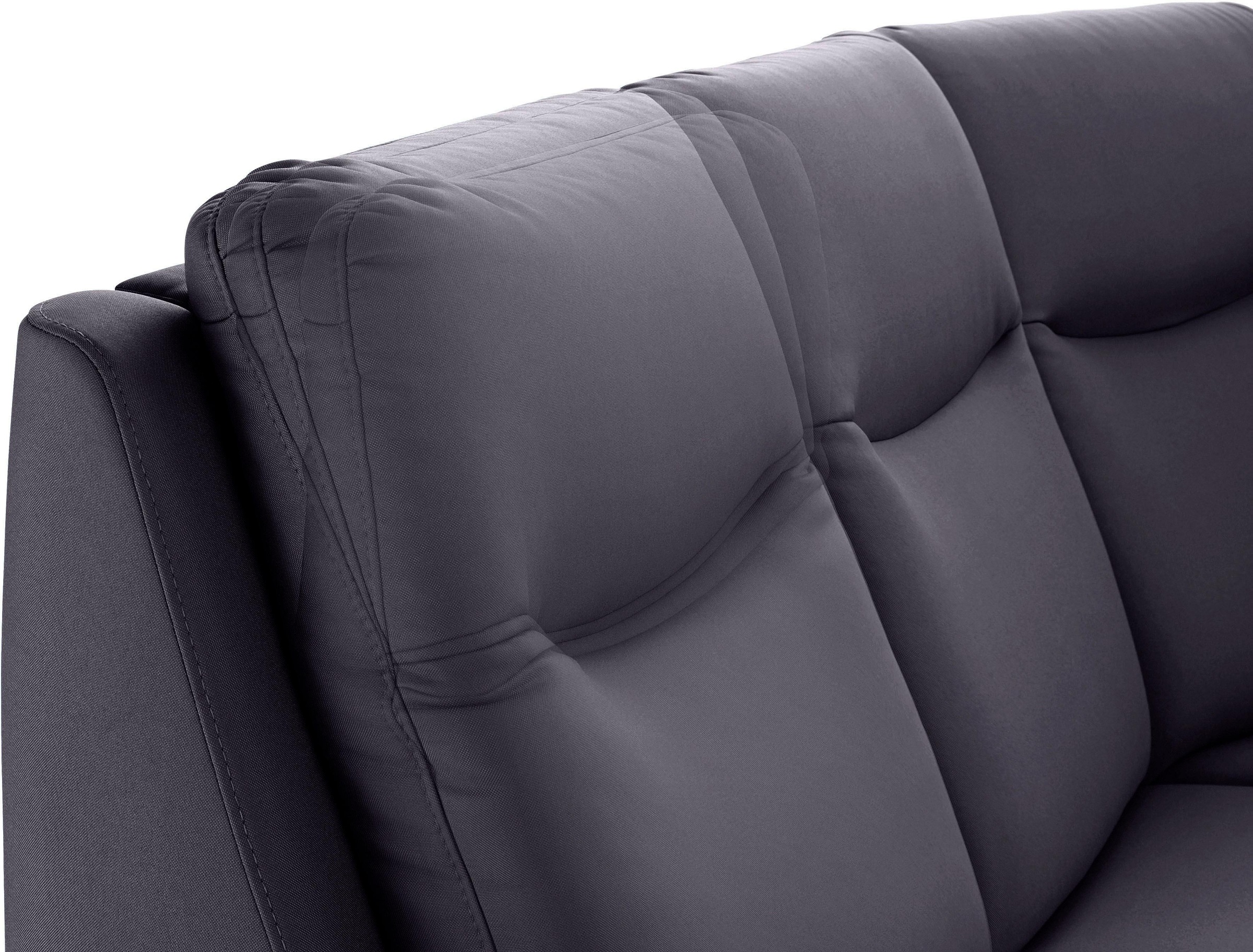 sit&more Ecksofa »Boccaccio L-Form«, mit Federkern und Kopfteilverstellung, wahlweise mit Bettfunktion