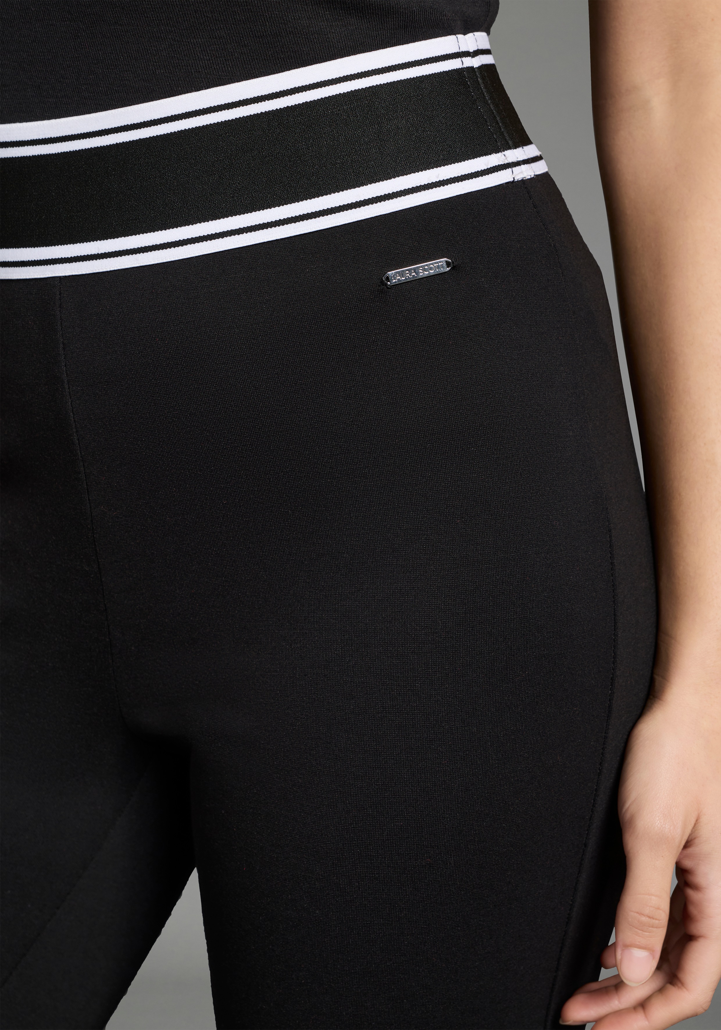 Thumbnail - Laura Scott Bootcuthose klassischer Bootcut Fit, elastischer Bund mit Gummizug