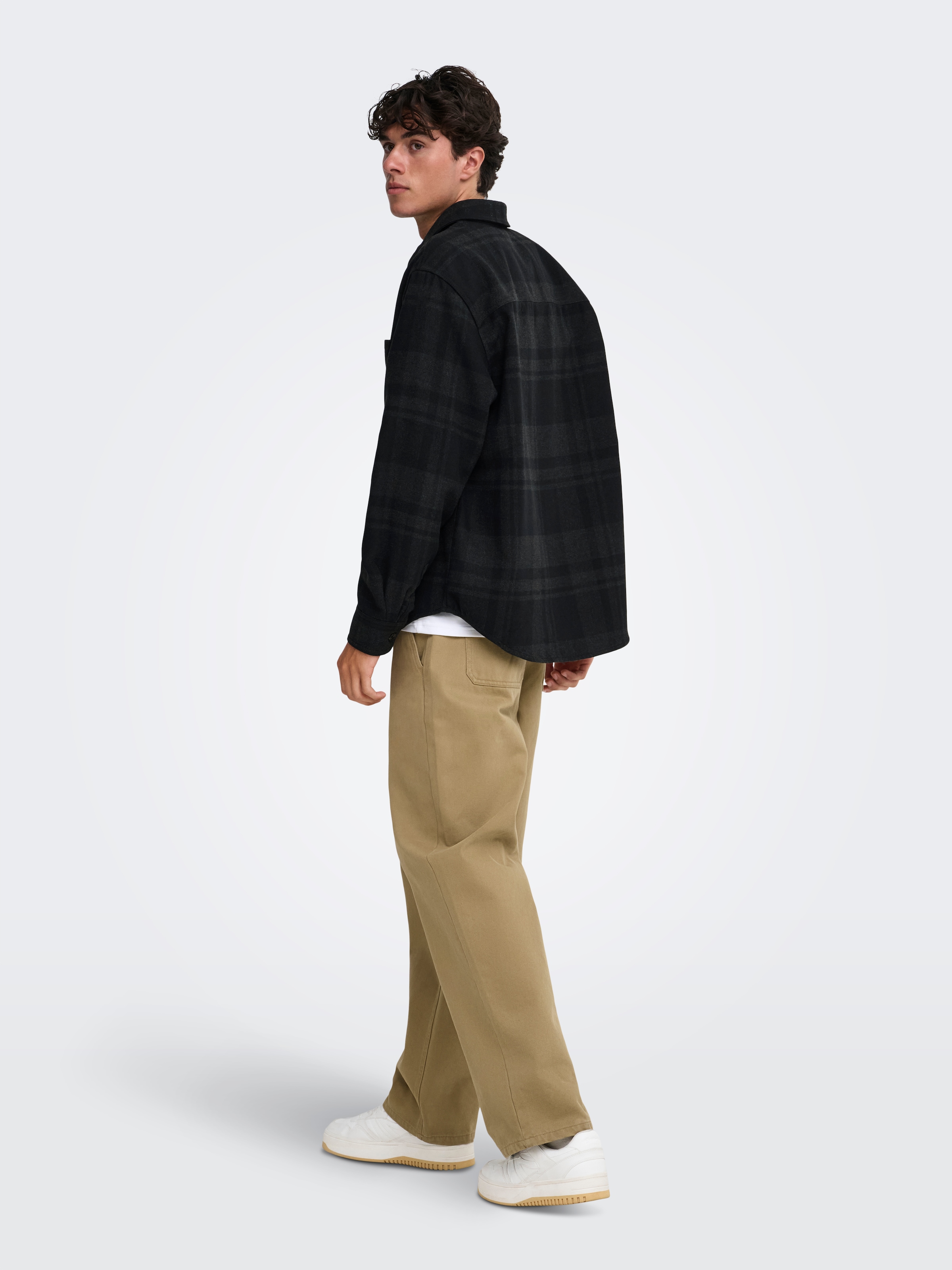ONLY & SONS Karohemd »ONSALP CHECKED OVERSHIRT NOOS« Materialmix, regular fit
